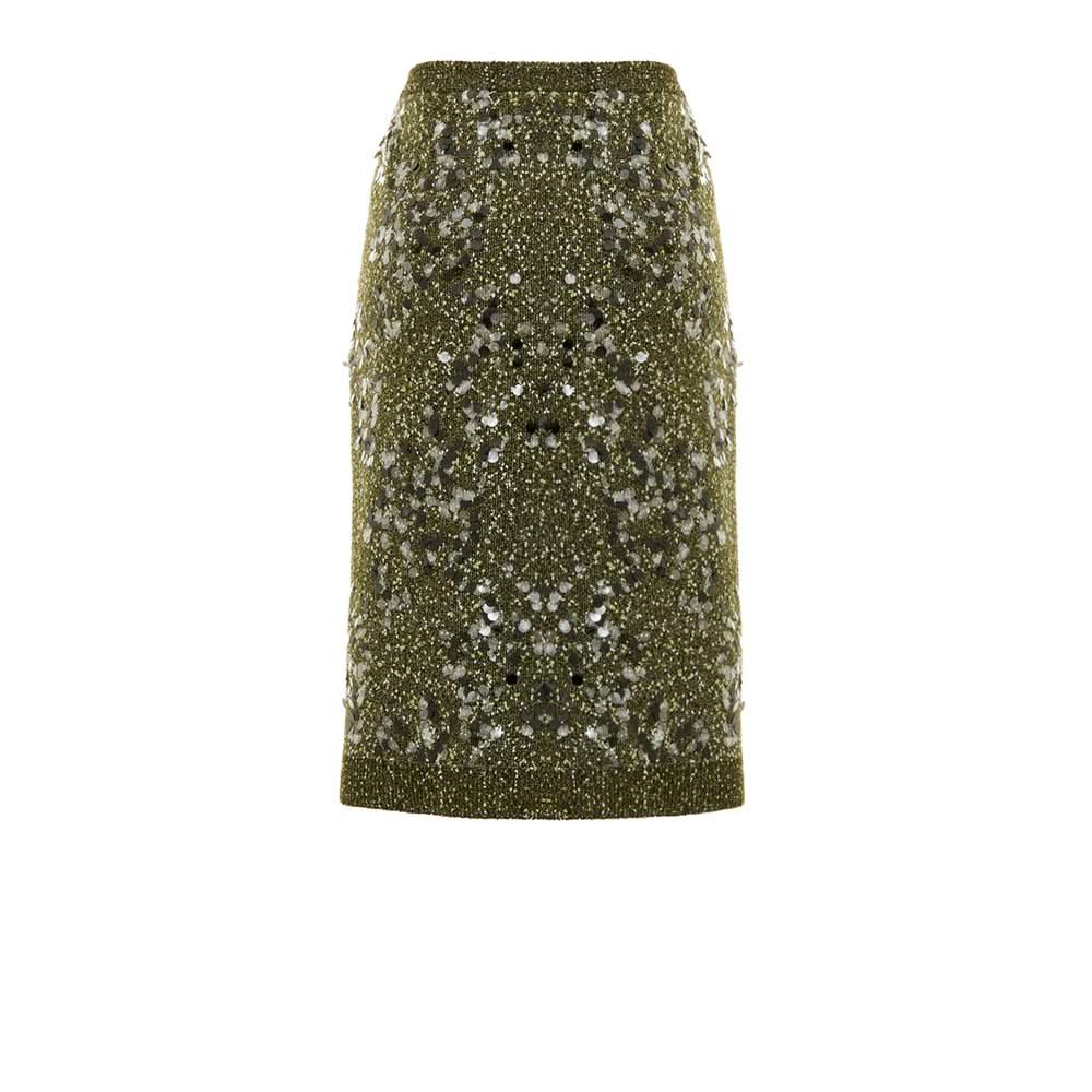 Gucci Green Viscose Skirt