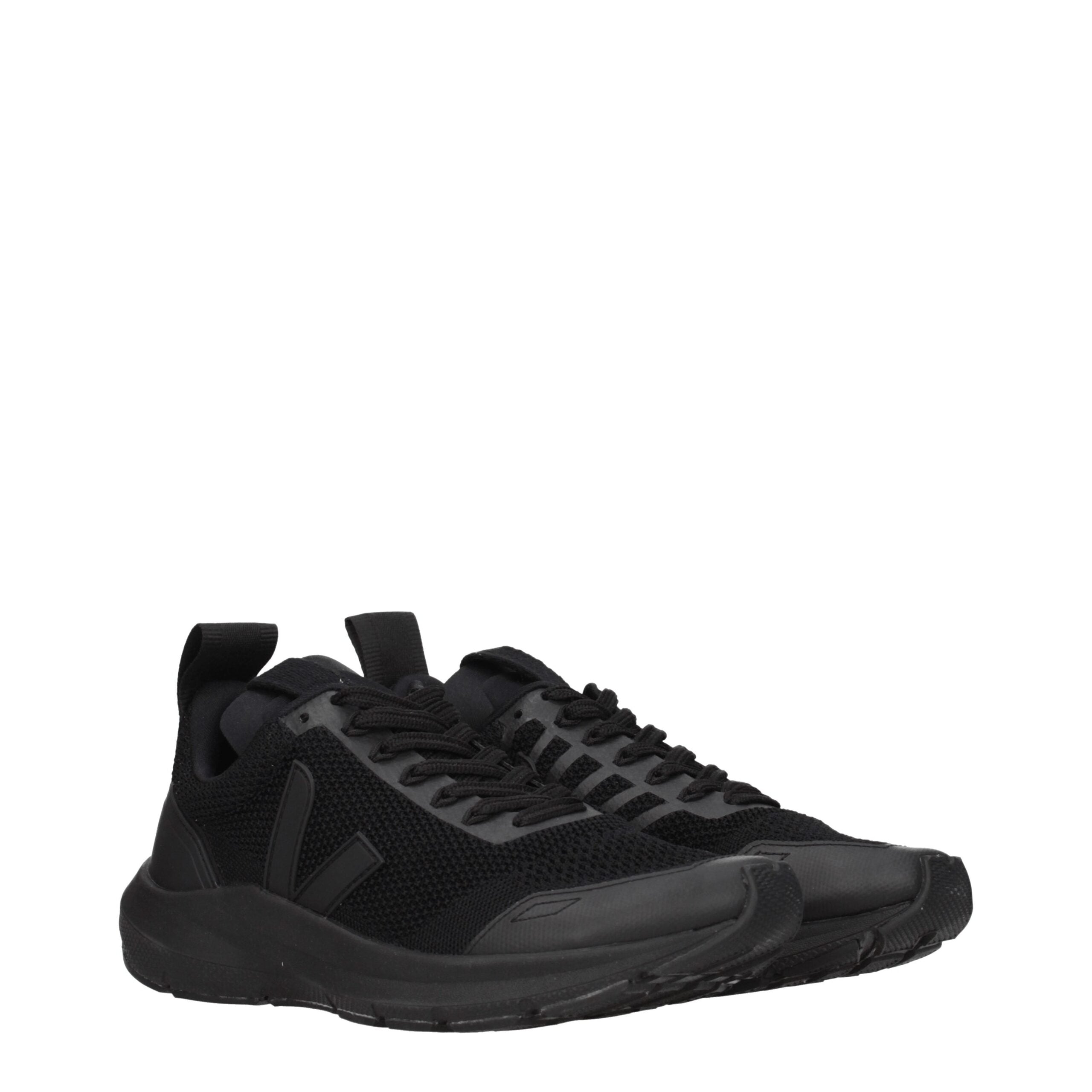 Veja Black Fabric Sneakers