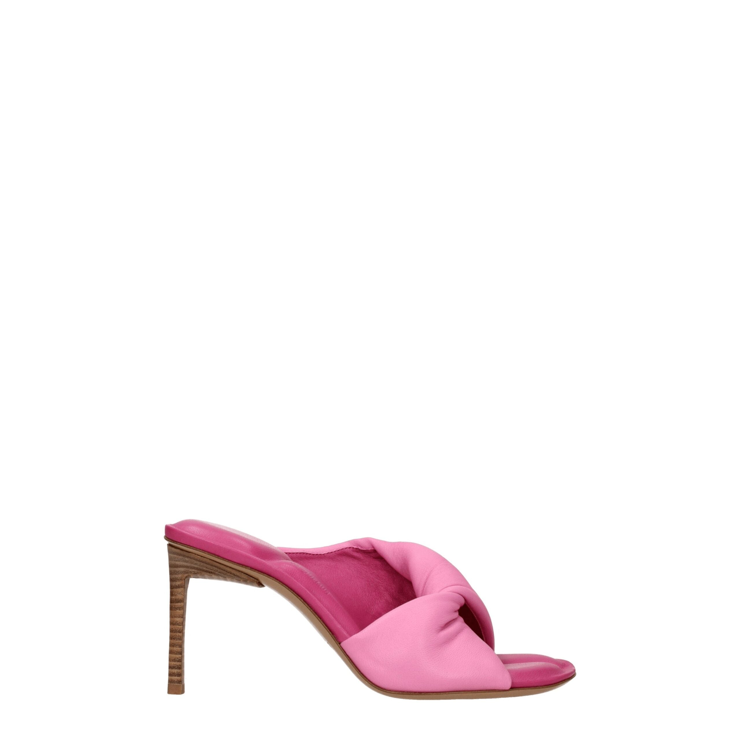 Jacquemus Pink Leather Sandals
