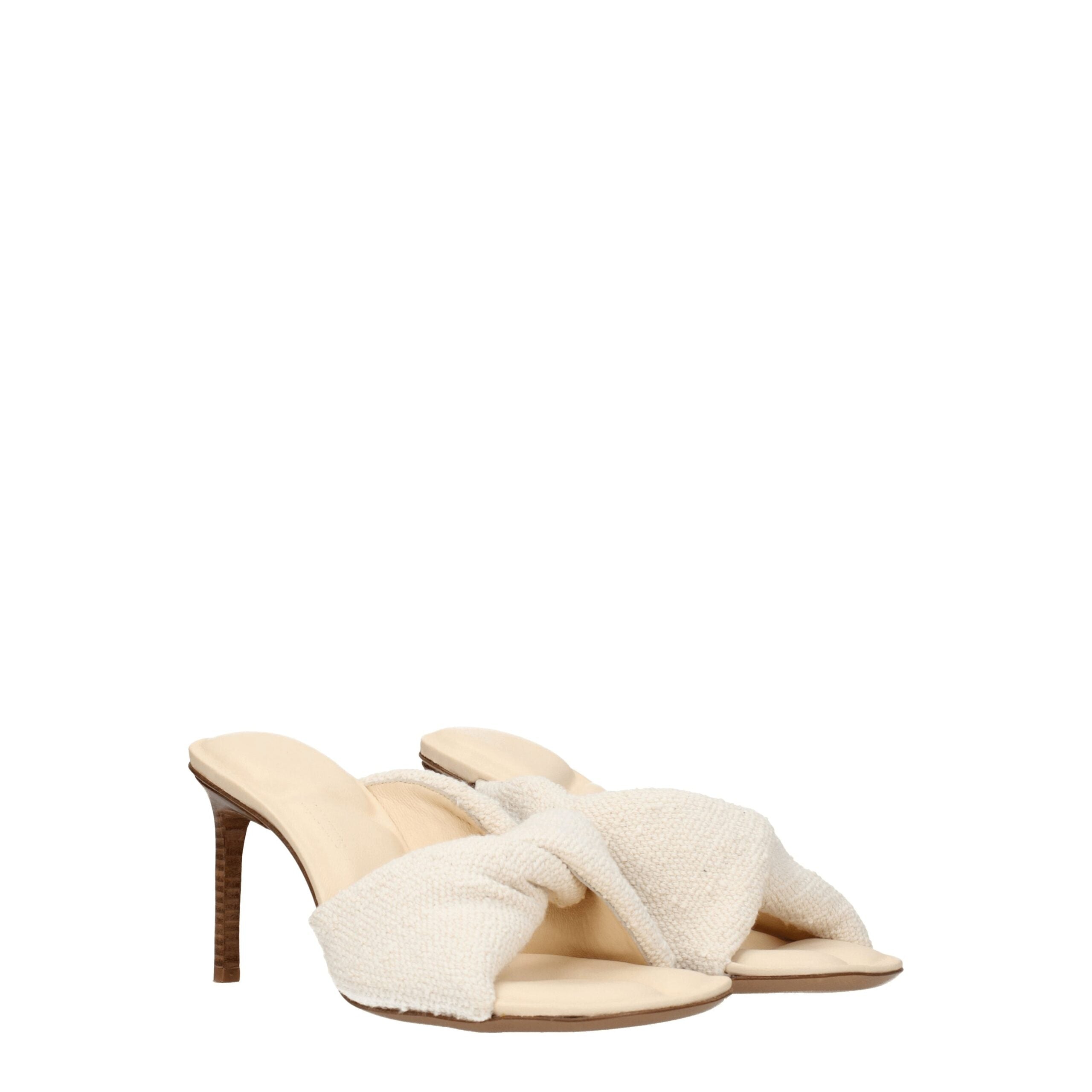 Jacquemus Beige Fabric Sandals
