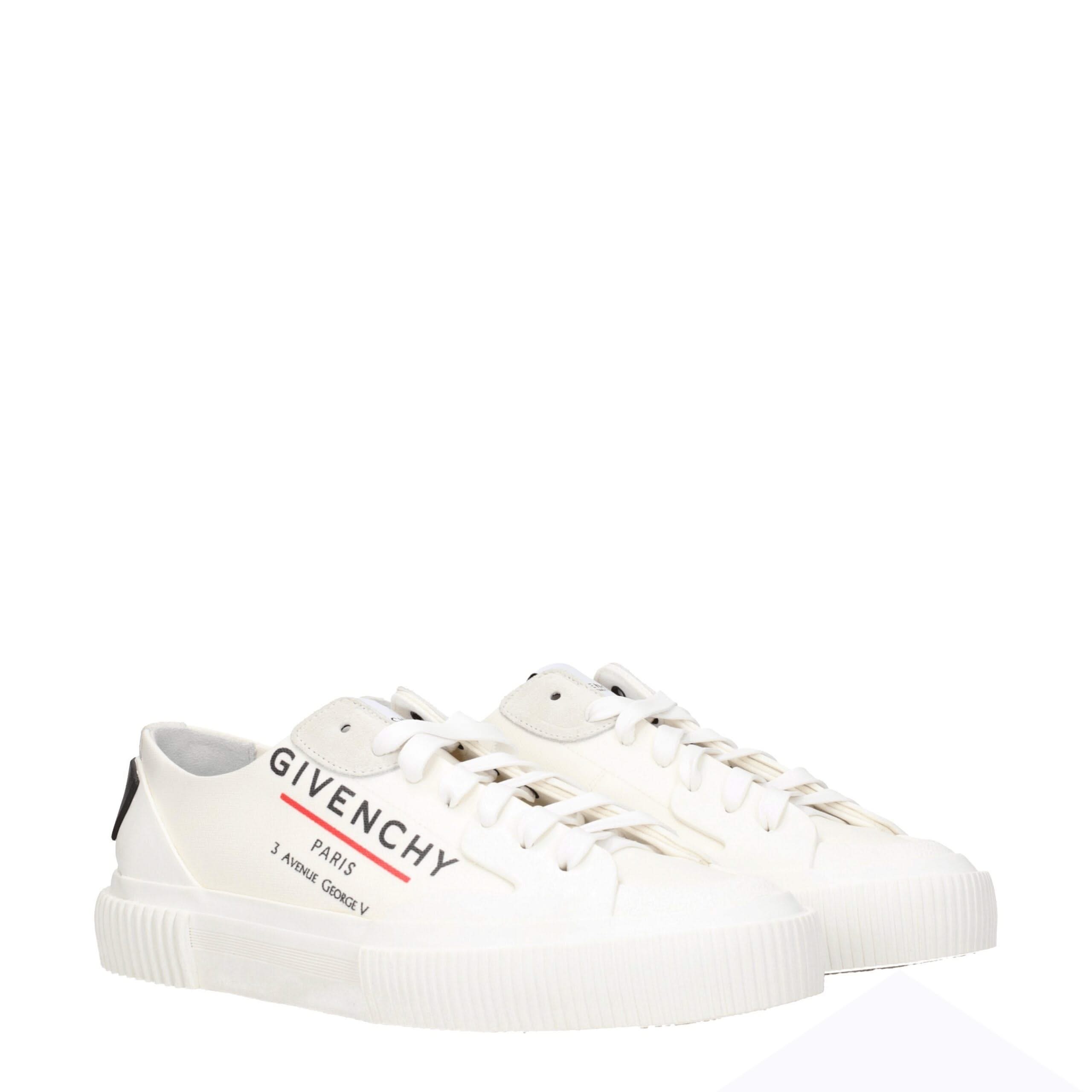 Givenchy Beige Fabric Low Top Sneakers