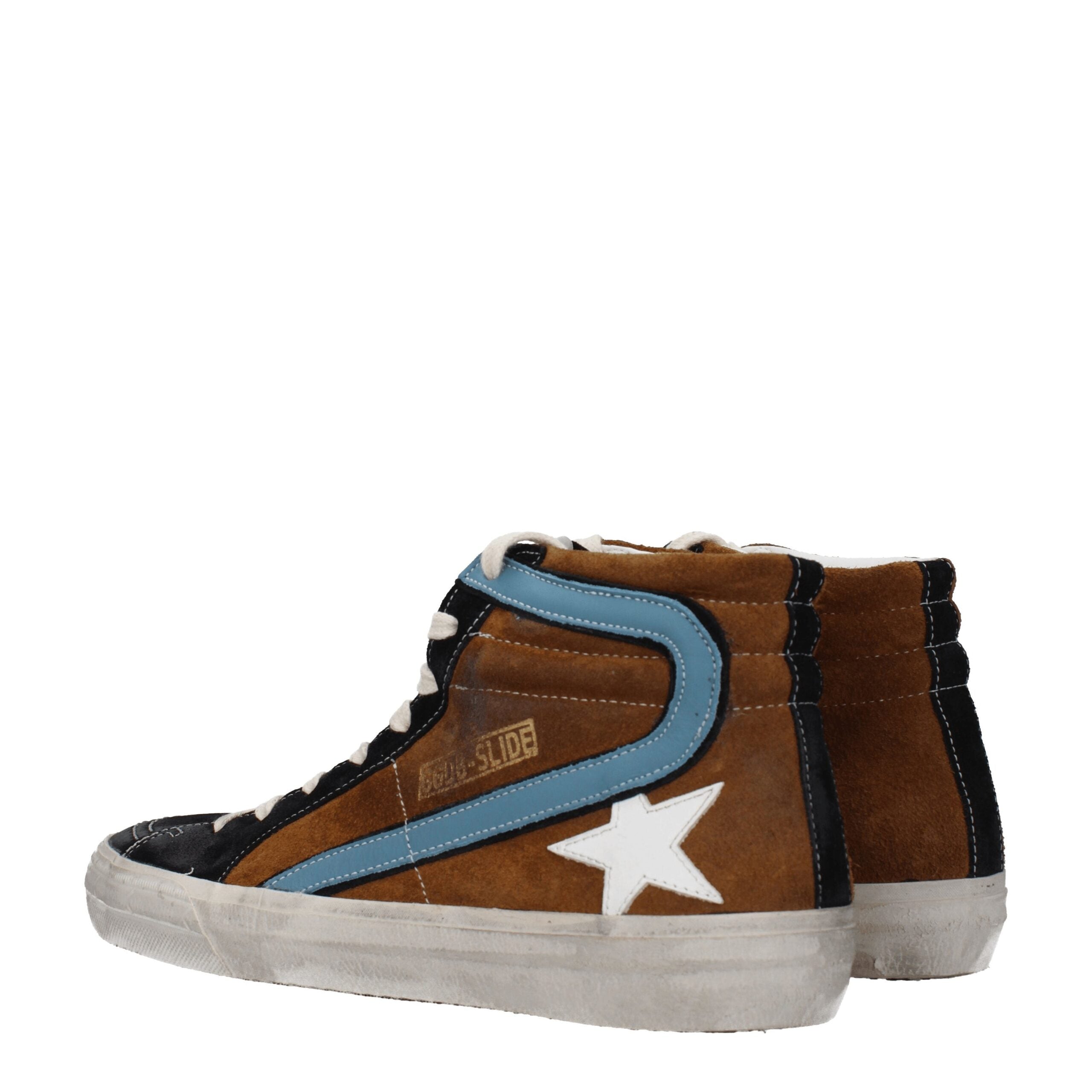 Golden Goose Brown Leather Sneakers