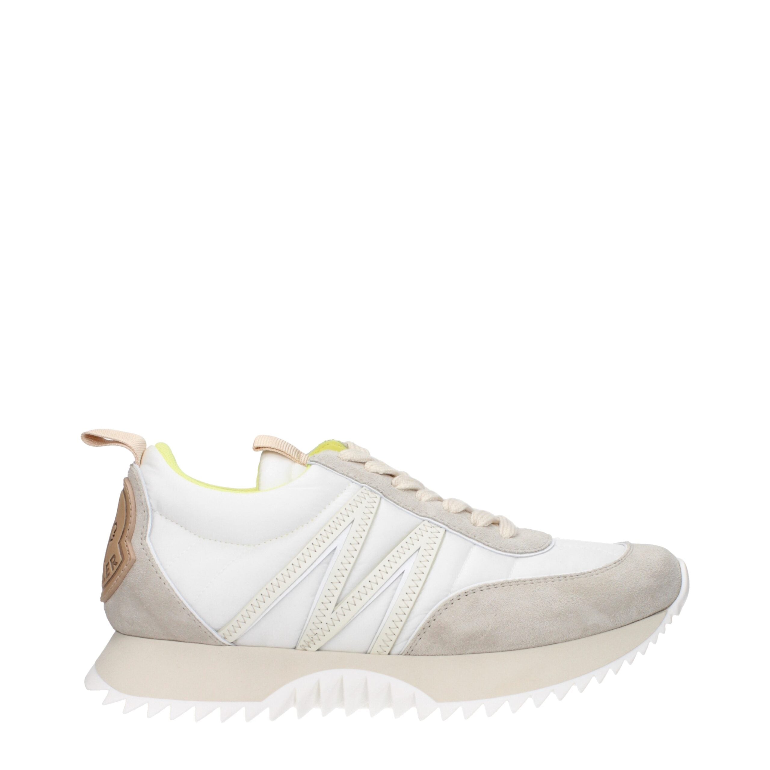 Moncler Beige Fabric Sneakers