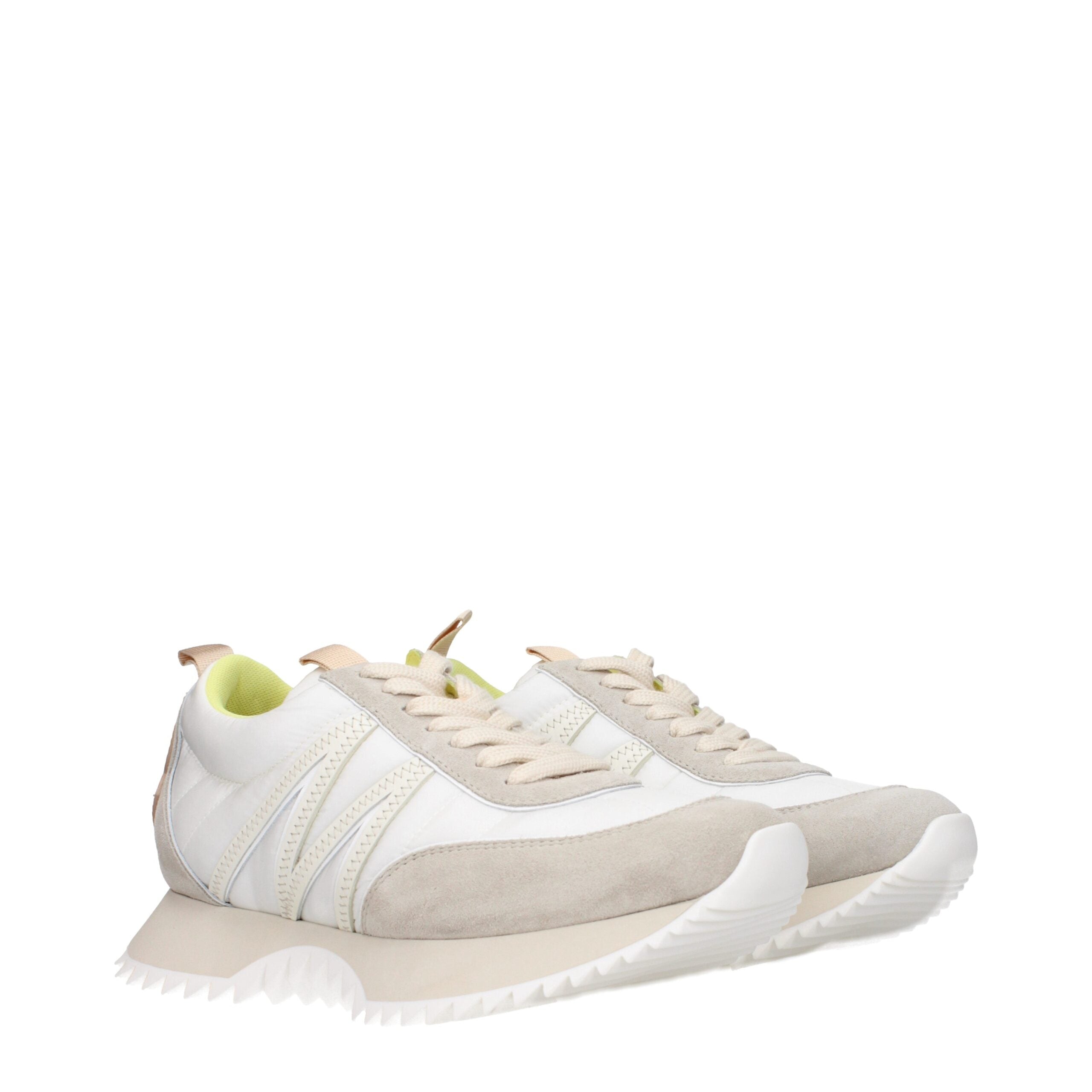 Moncler Beige Fabric Sneakers