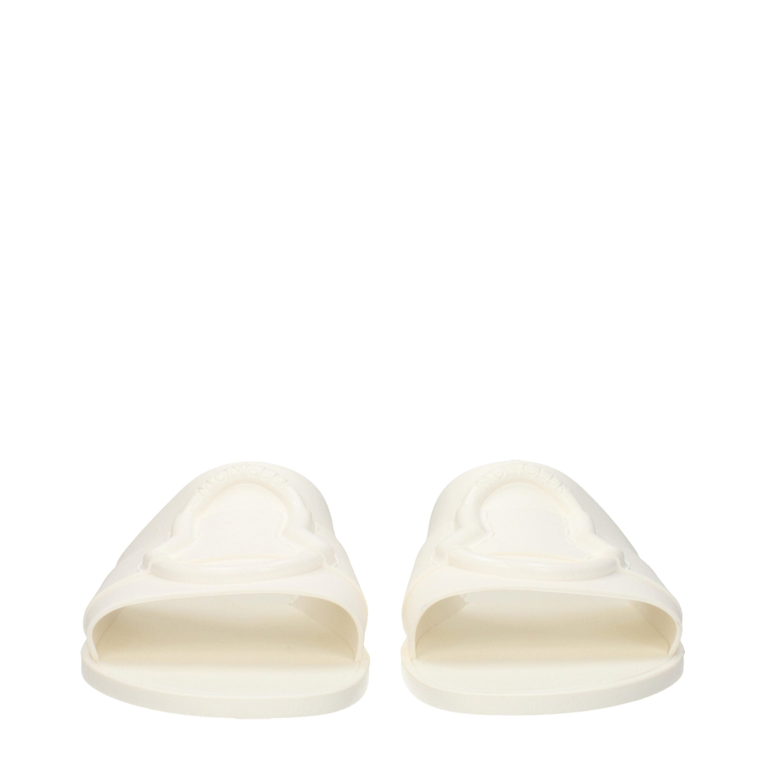Moncler White Cotton Slipper