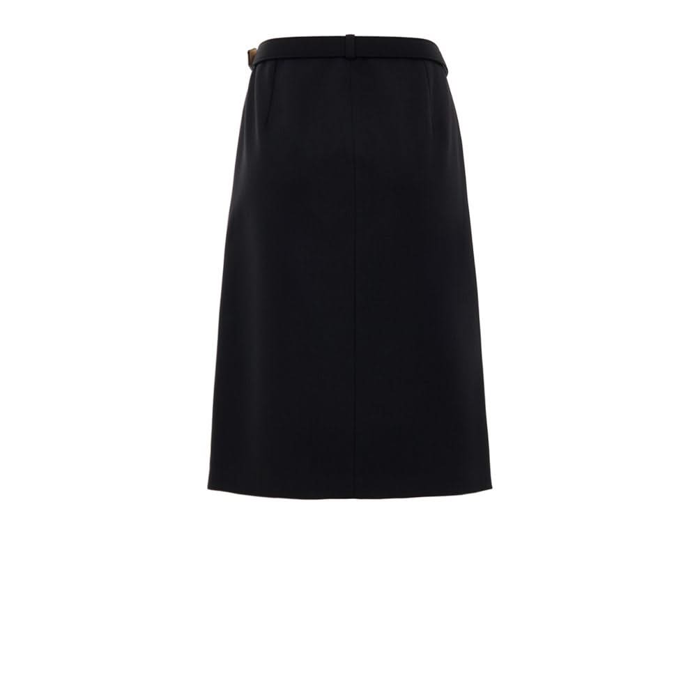 Gucci Black Wool Skirt