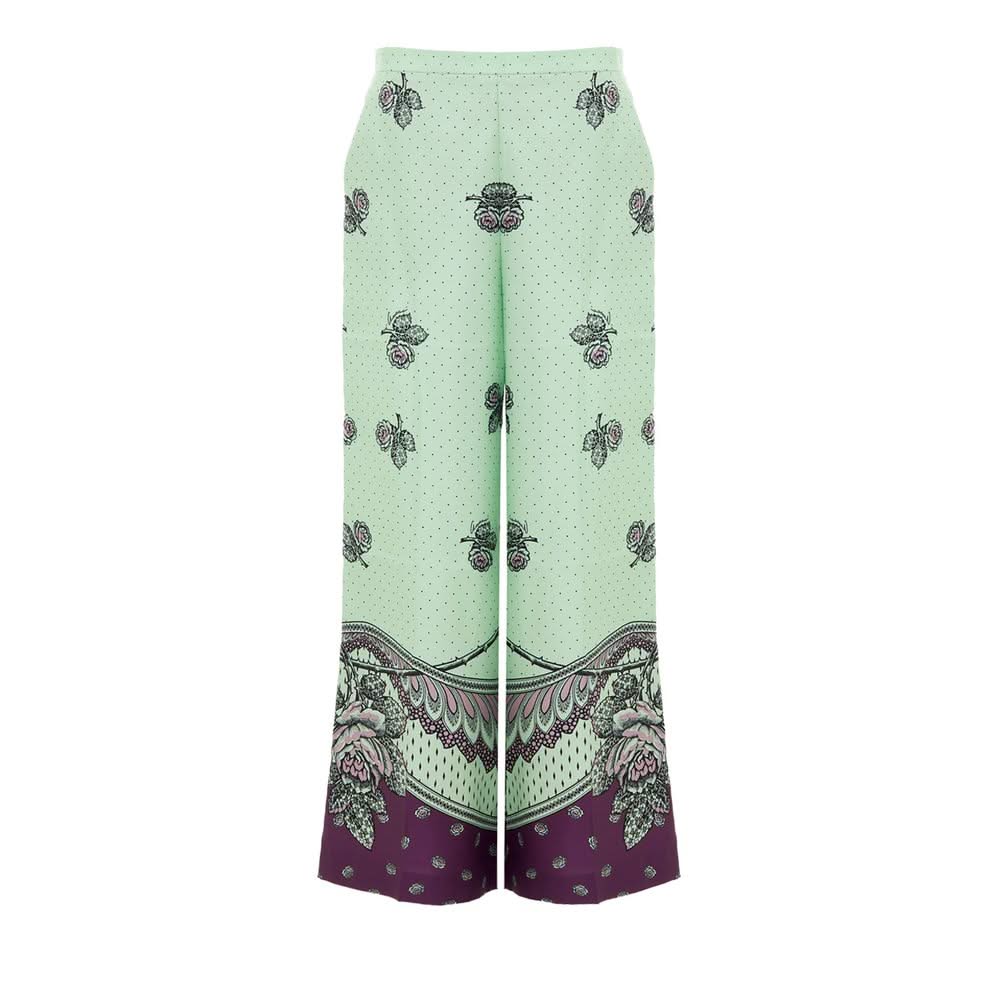 Gucci Green Silk Pant