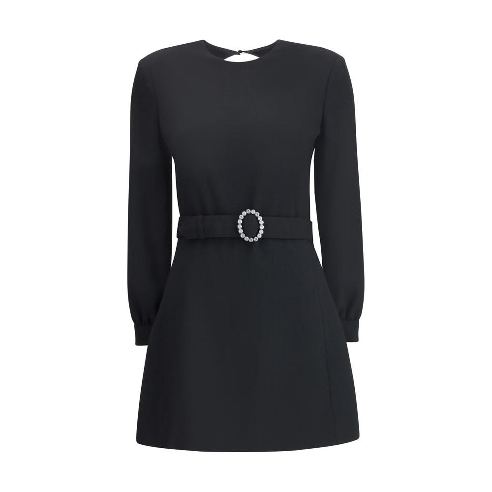 Saint Laurent Sablè mini Dress with cut nude back