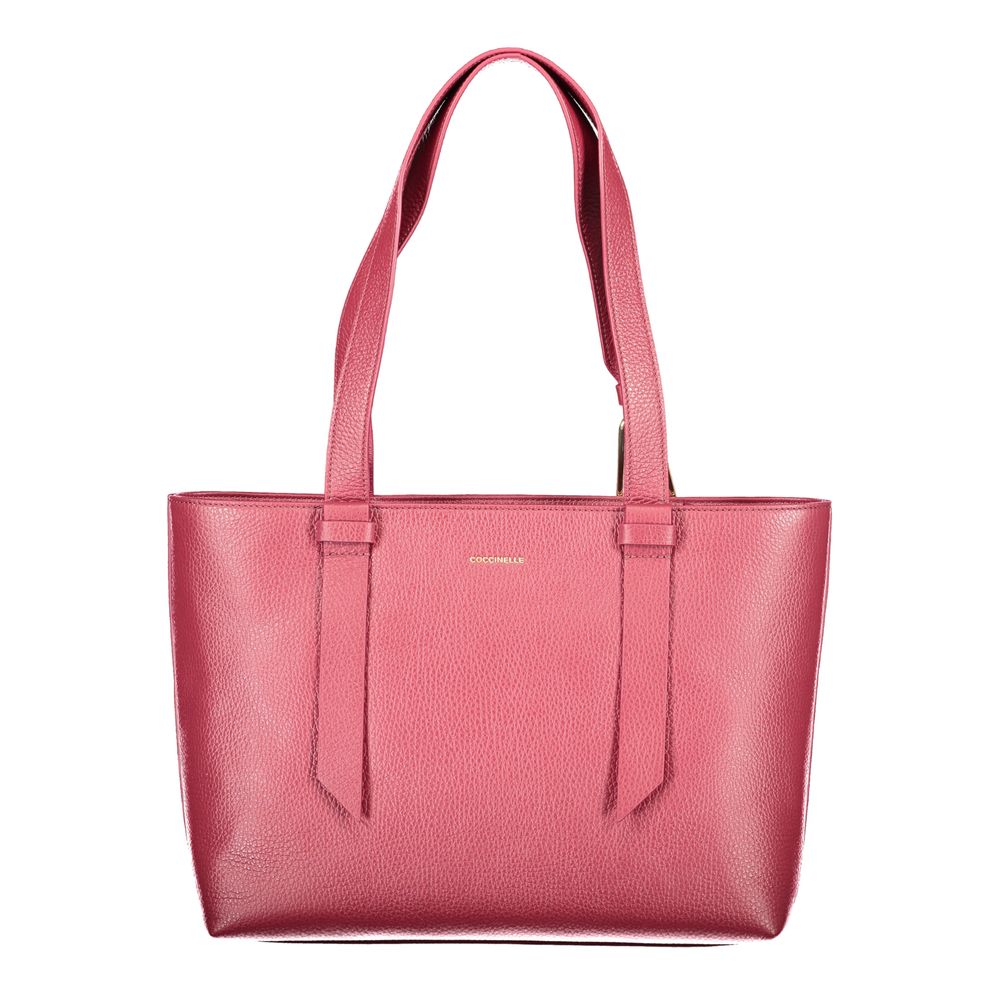 Coccinelle Purple Leather Handbag