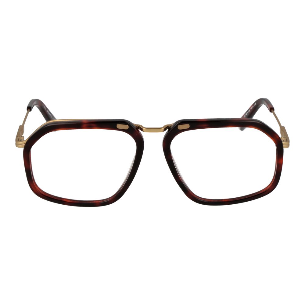 Ermenegildo Zegna Burgundy Men Optical Frames