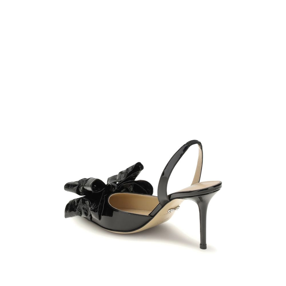 MACH & MACH ''LE CADEAU'' WRAPPED LEATHER SLINGBACKS