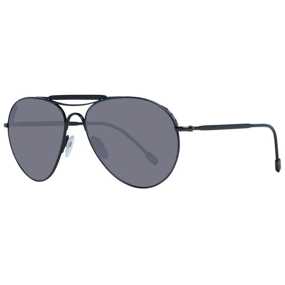 Ermenegildo Zegna Black Men Sunglasses