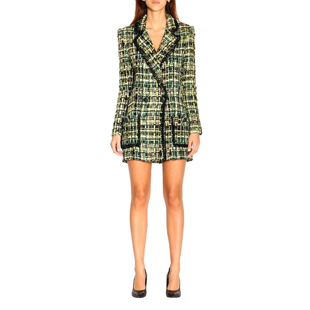 Elisabetta Franchi Green Viscose Suits & Blazer
