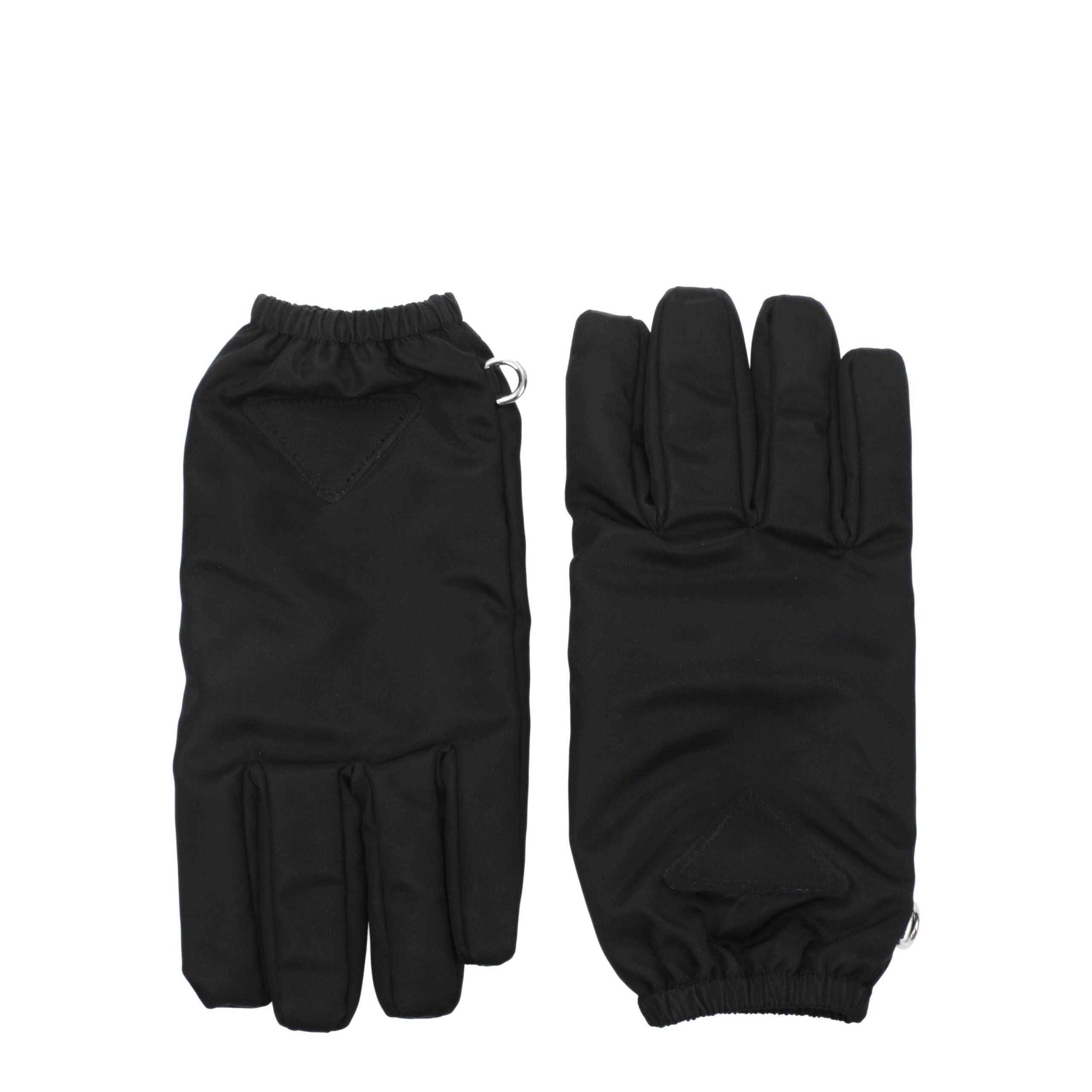 Prada Black Nylon Gloves