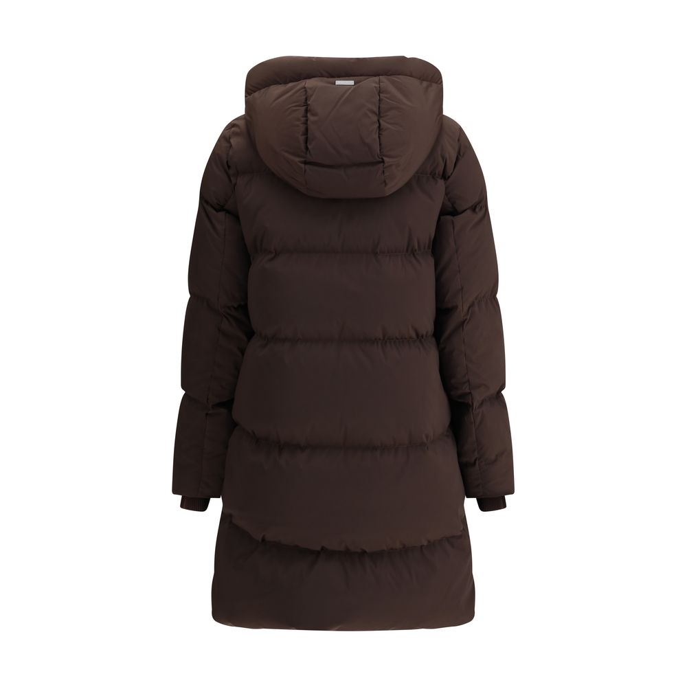 Woolrich Brown Goose Down Parka