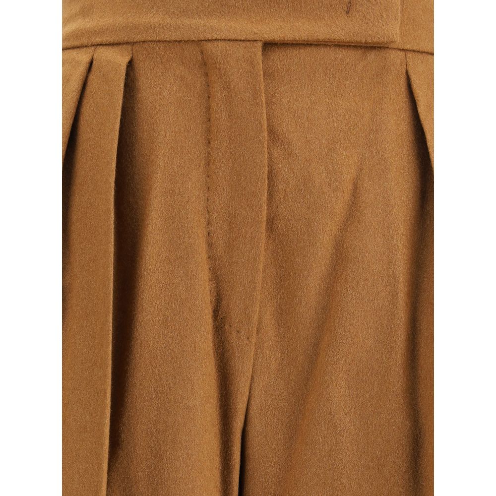 Max Mara Wide Camel Drap Pants