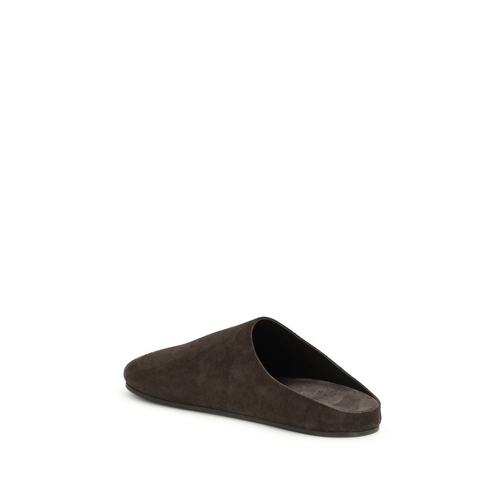 The Row Suede Hudson Mules