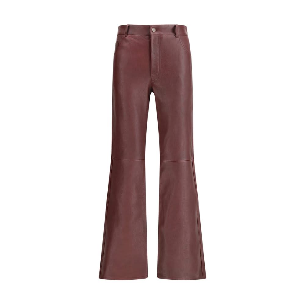 Chloé Flared lambskin leather trousers