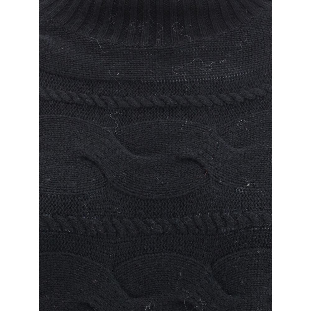 Max Mara High-neck cable-knit Sweater