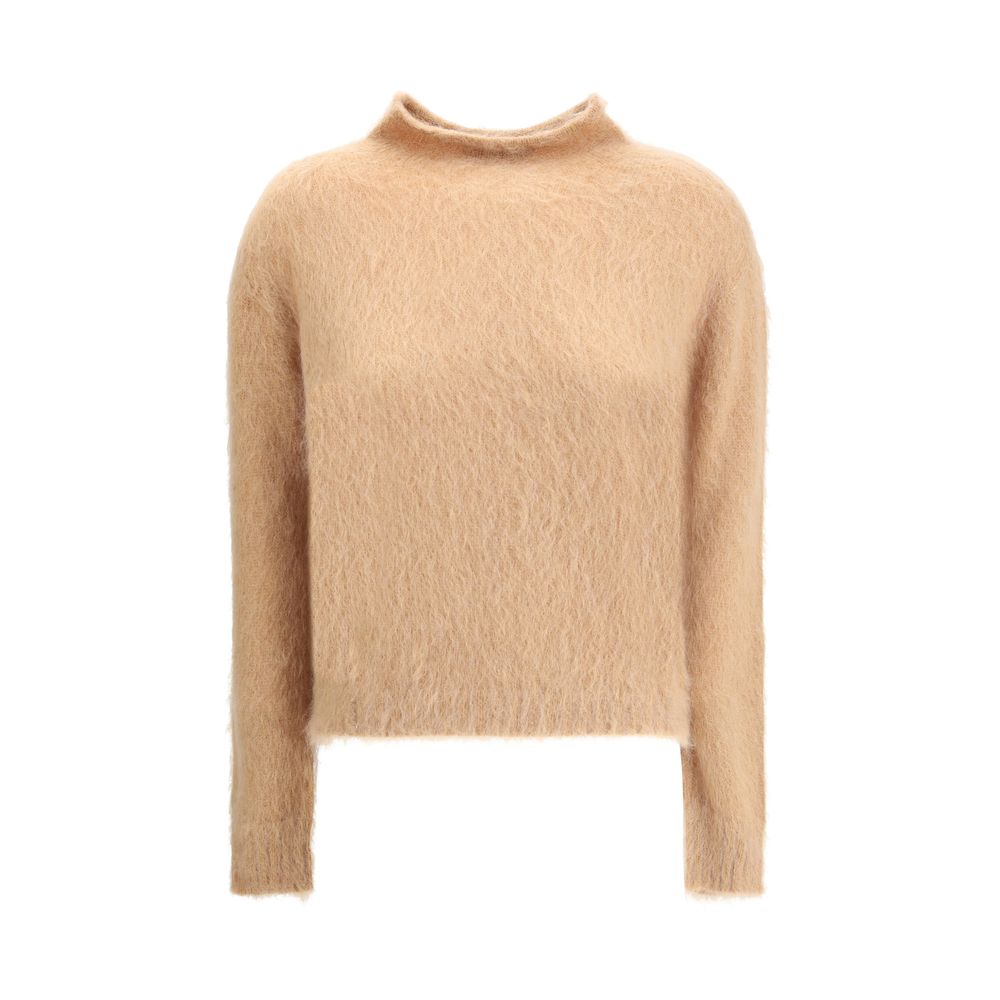 Max Mara Turtleneck Sweater in brushed mohair-blend yarn