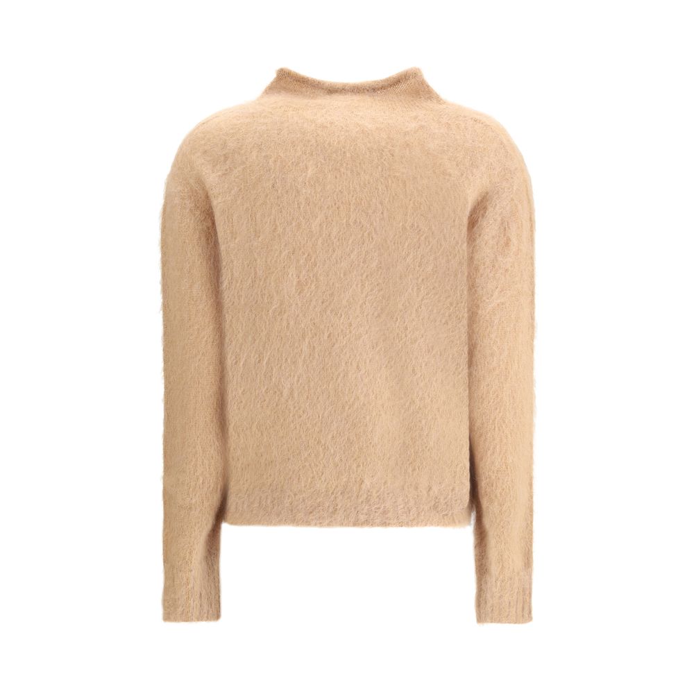 Max Mara Turtleneck Sweater in brushed mohair-blend yarn
