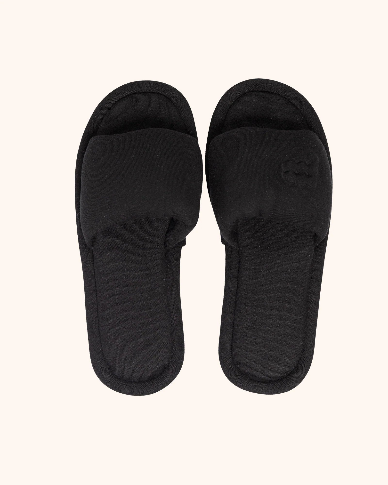 Jersey Slippers - Black