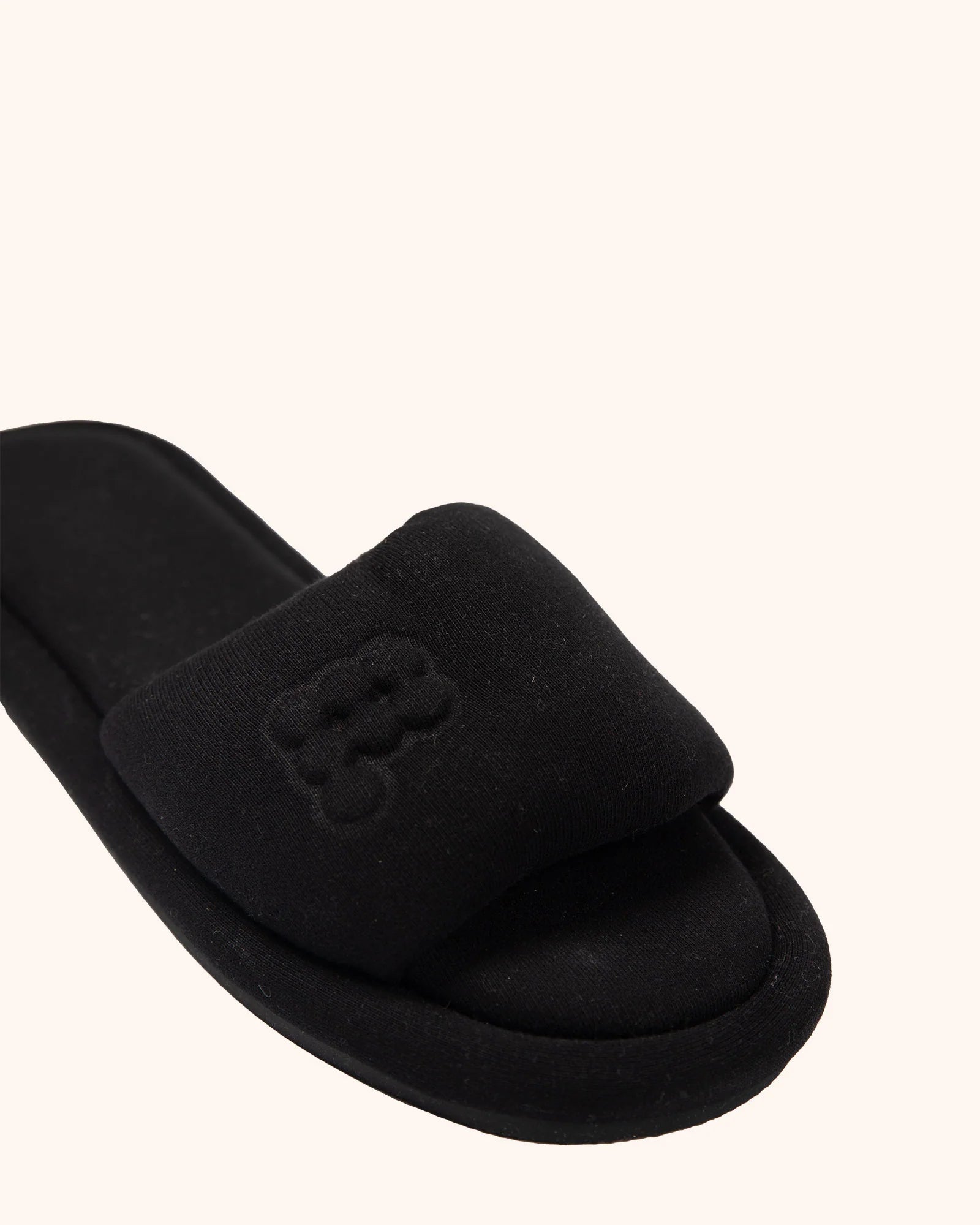 Jersey Slippers - Black