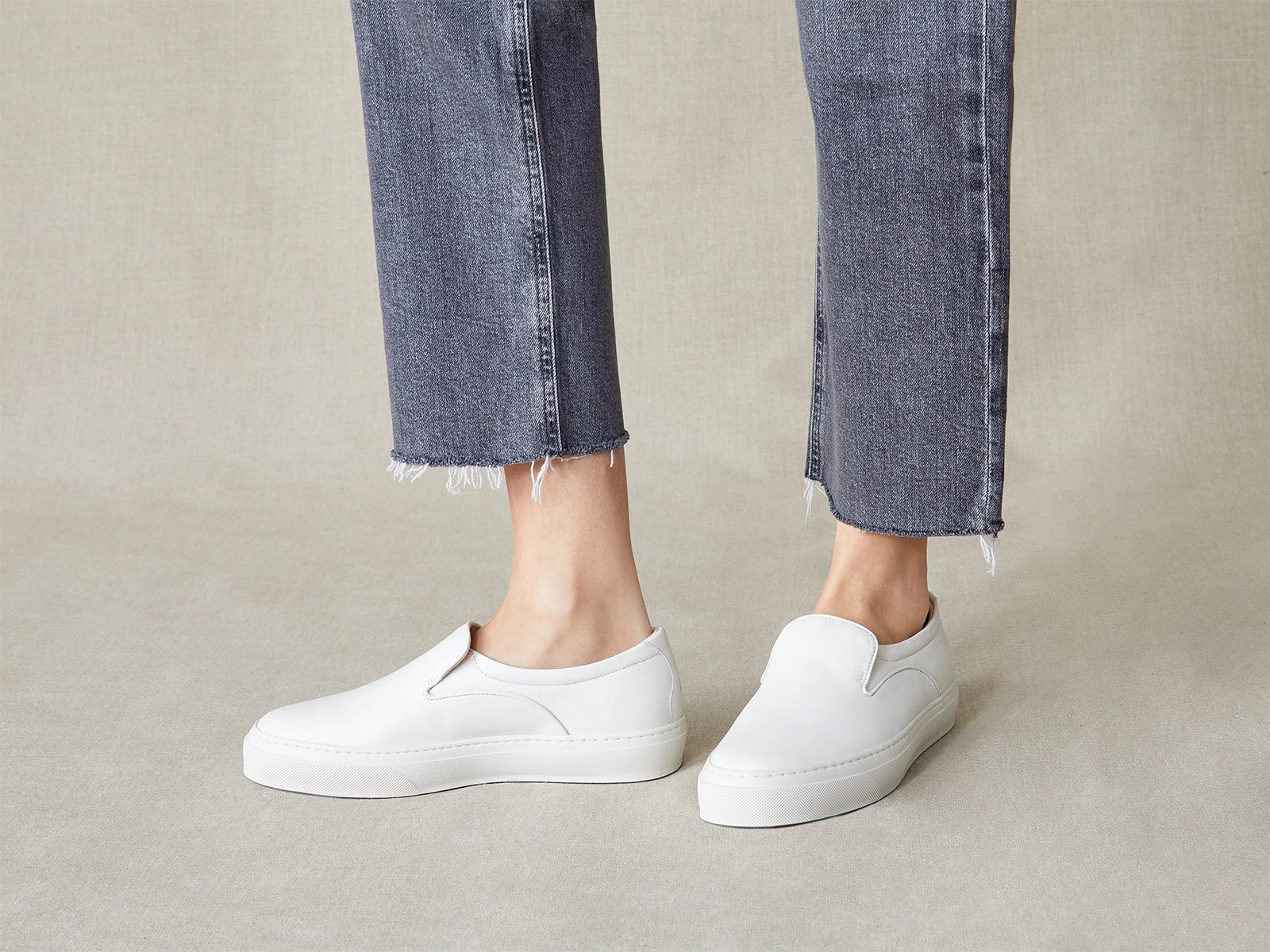 Beat Trainer in Off White Freedom Calf