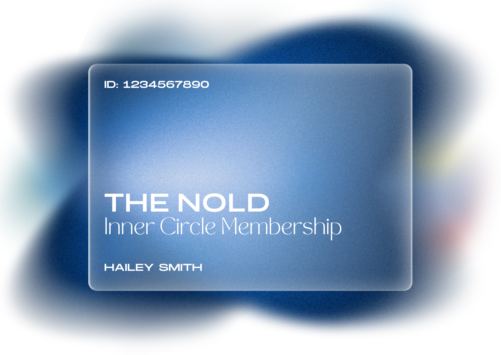 THE NOLD MEMBERSHIP CARD