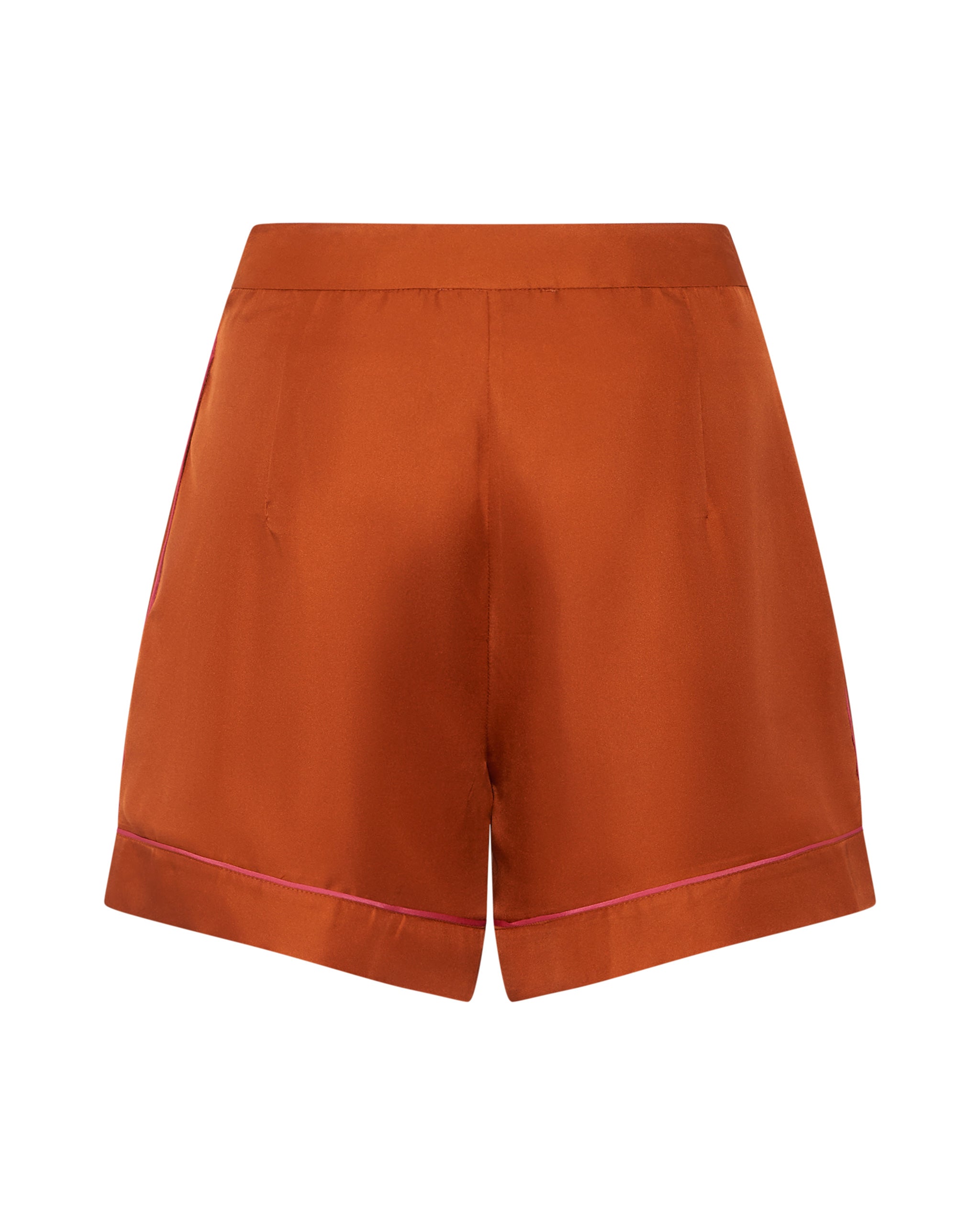 Biscoff Blastoff Silk Shorts - Rust