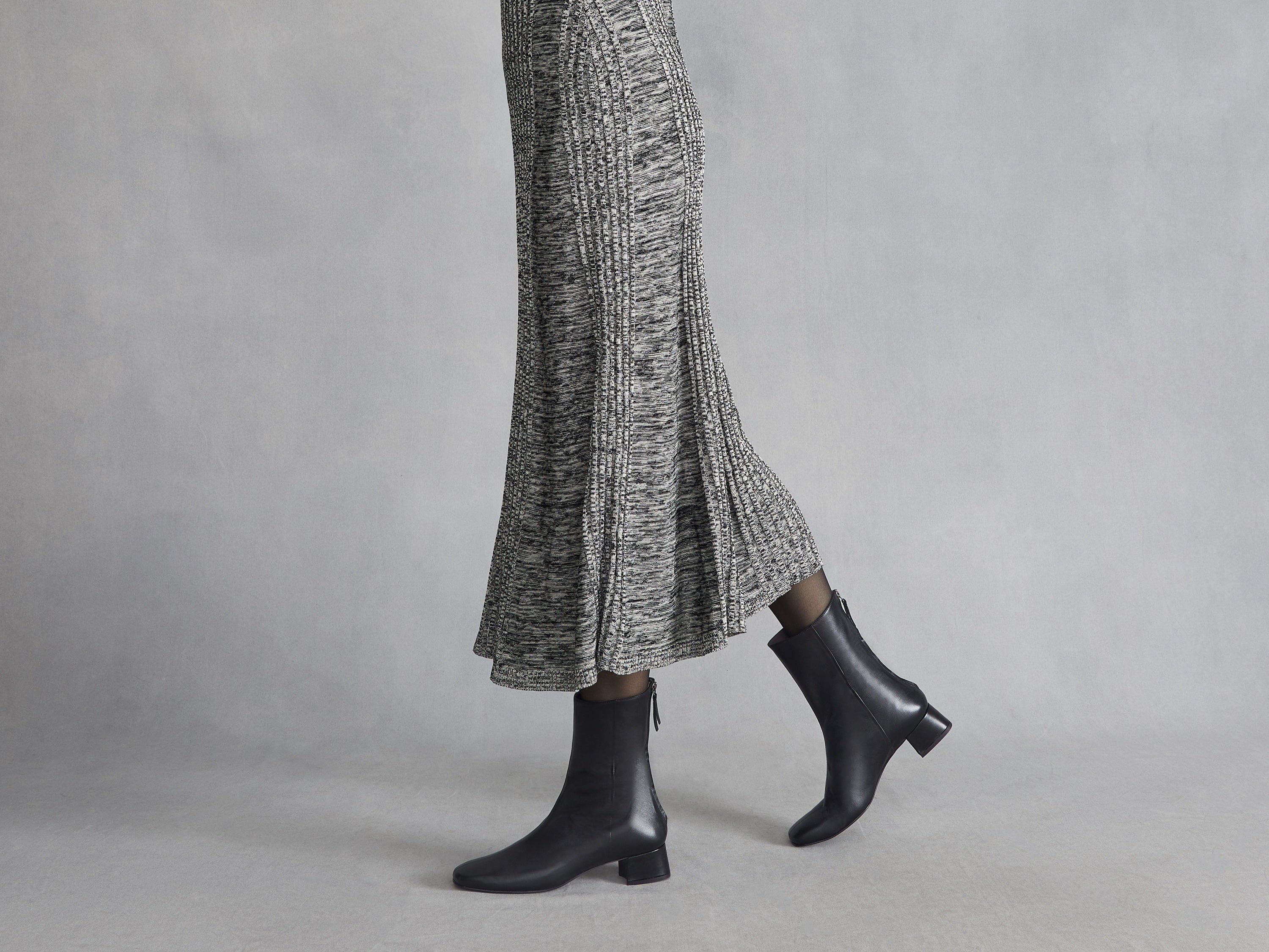 Debbie High Boots in Nero Nappa