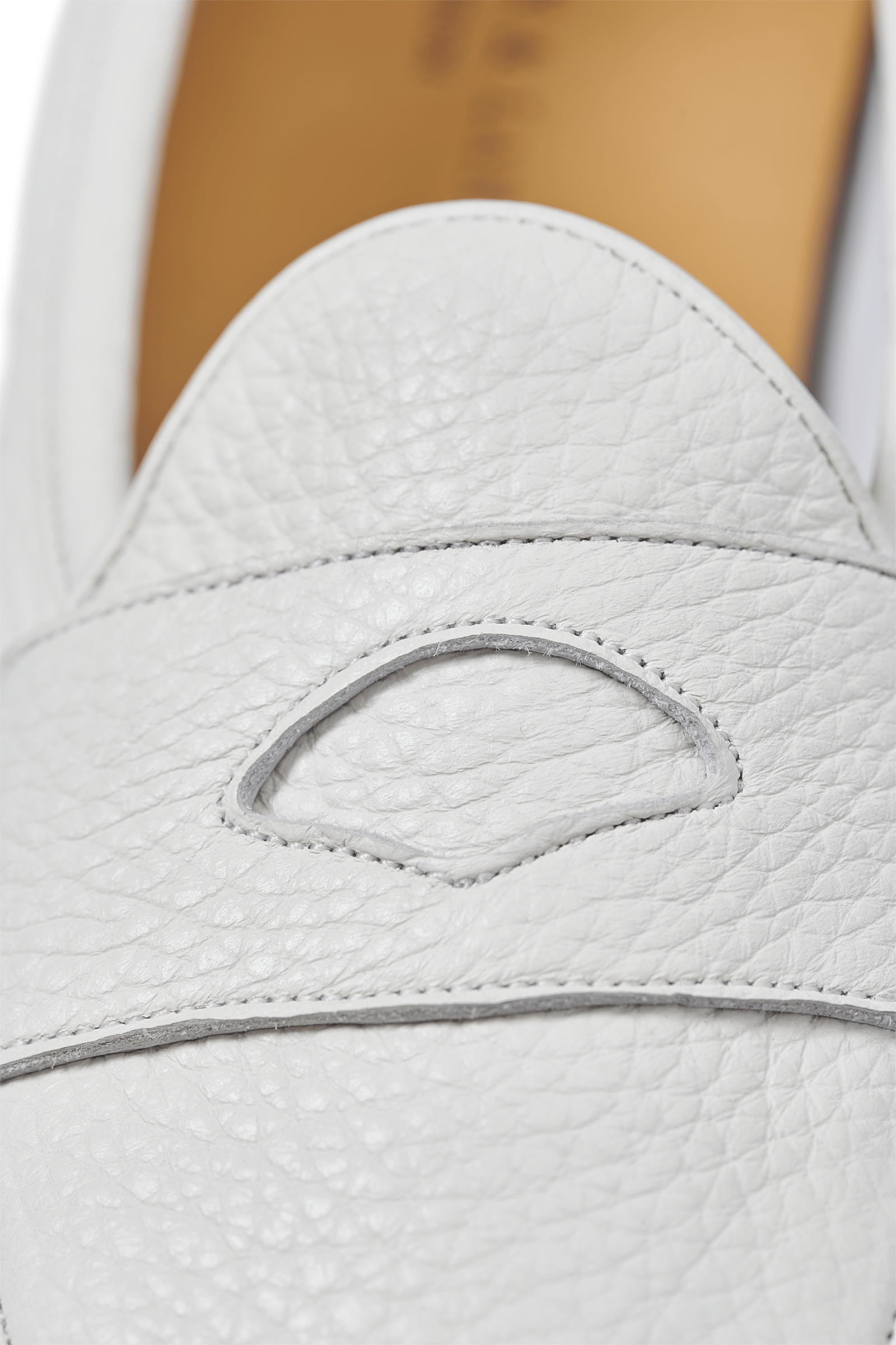 Sagan Classic Ginkgo Loafers in Blanc Cassé Deerskin