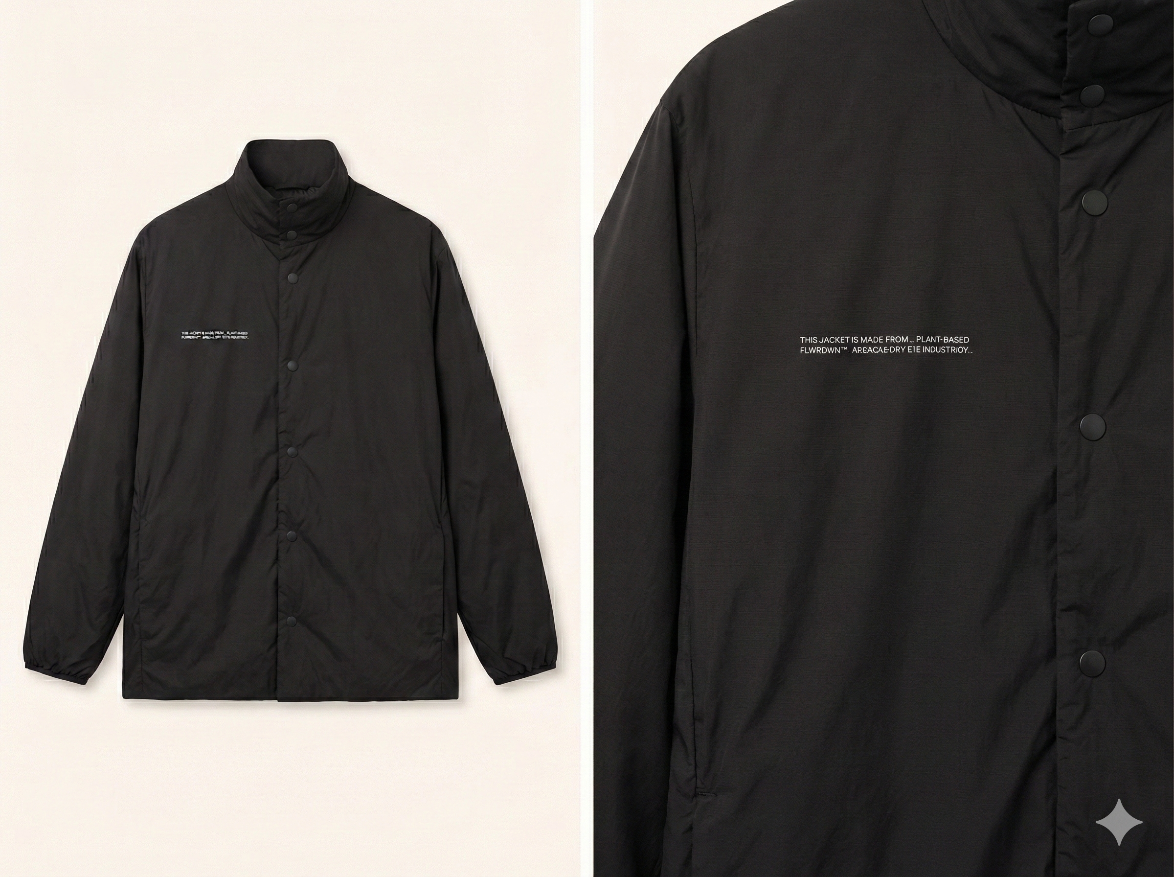 Buttoned Jacket - Black