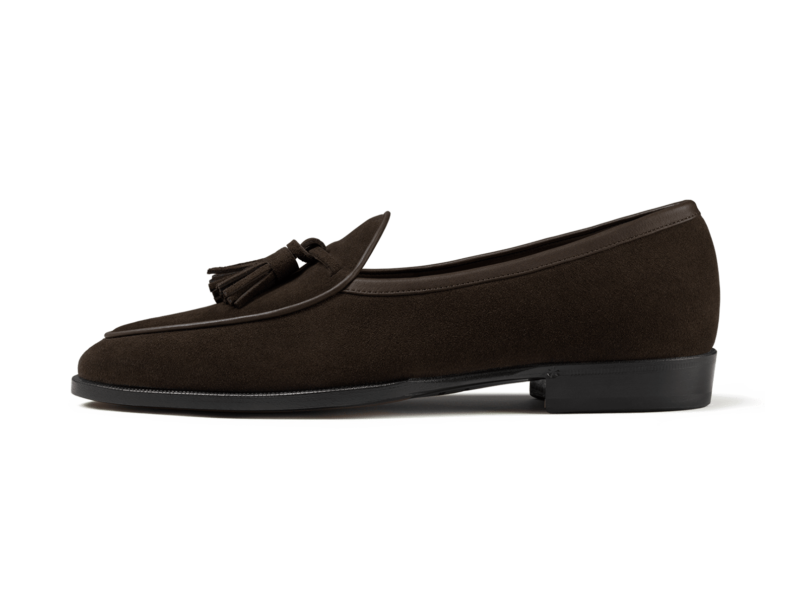 Grand Seine Tassel Loafers in Dark Brown Noble Suede