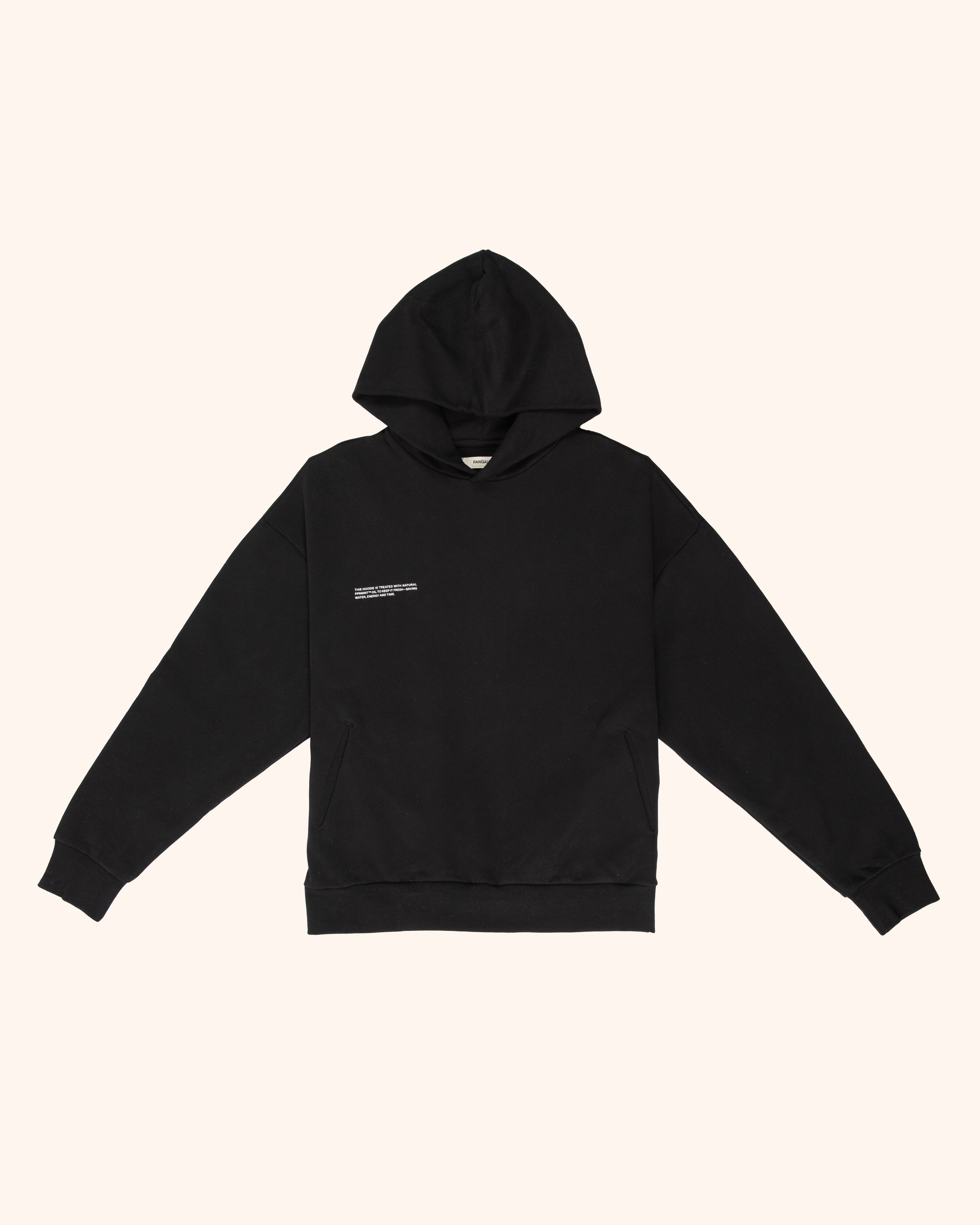 KIDS ORGANIC COTTON HOODIE 20FHKU02 - BLACK - 9-10YR