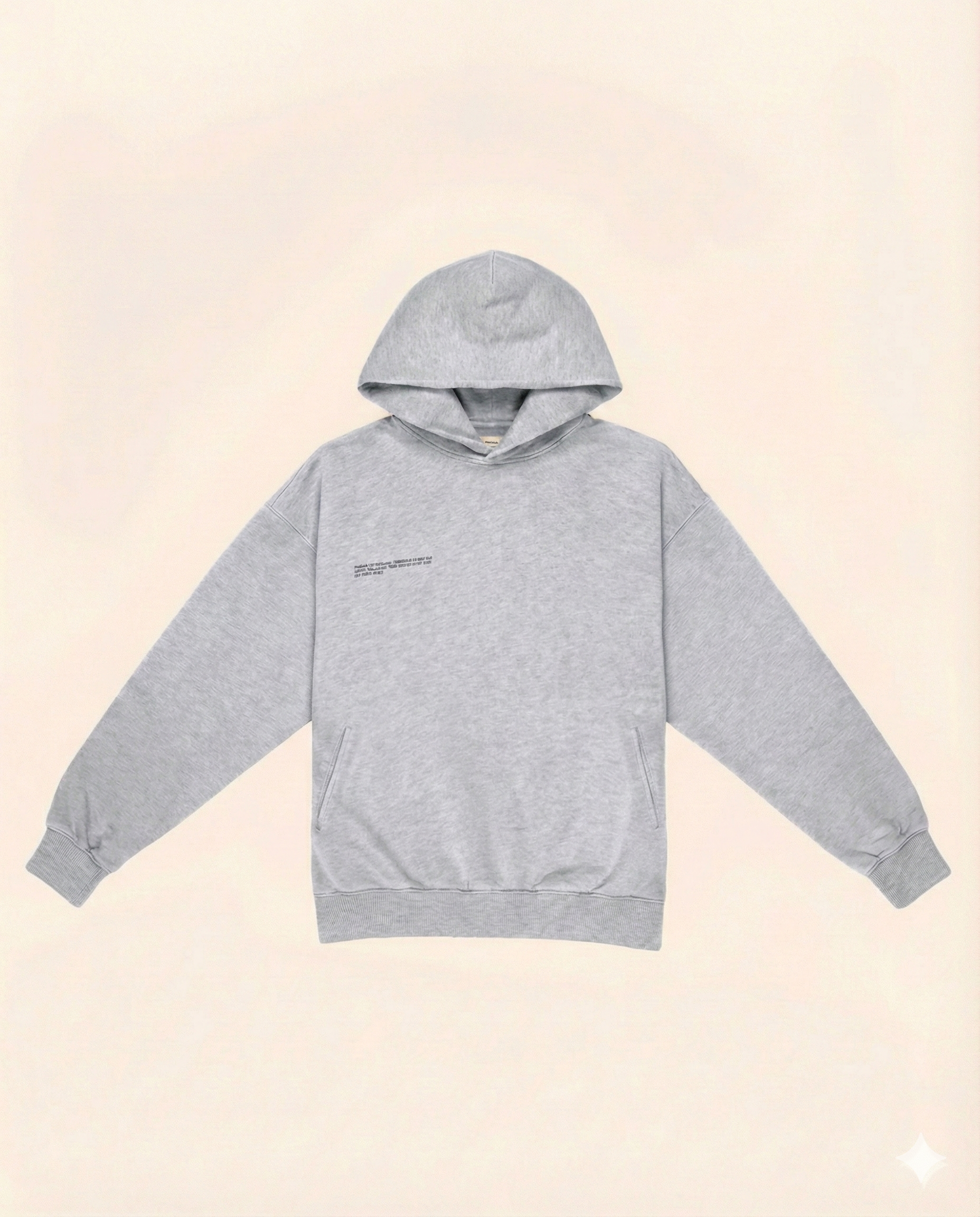Heavyweight Hoodie - Grey Marl