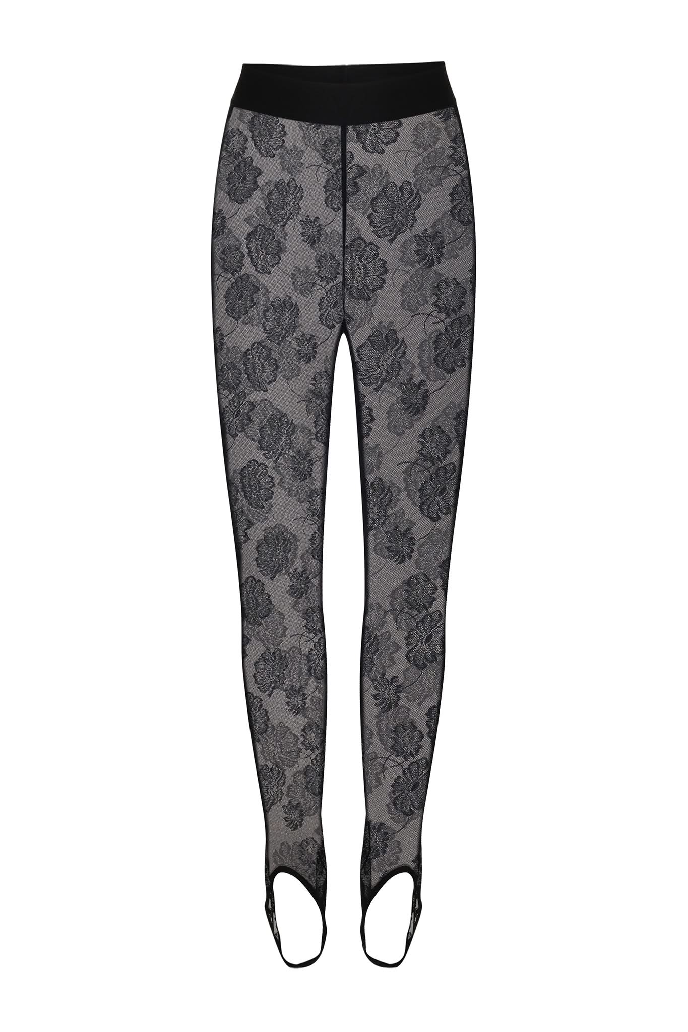 AFFAIR LACE LEGGINGS - Black