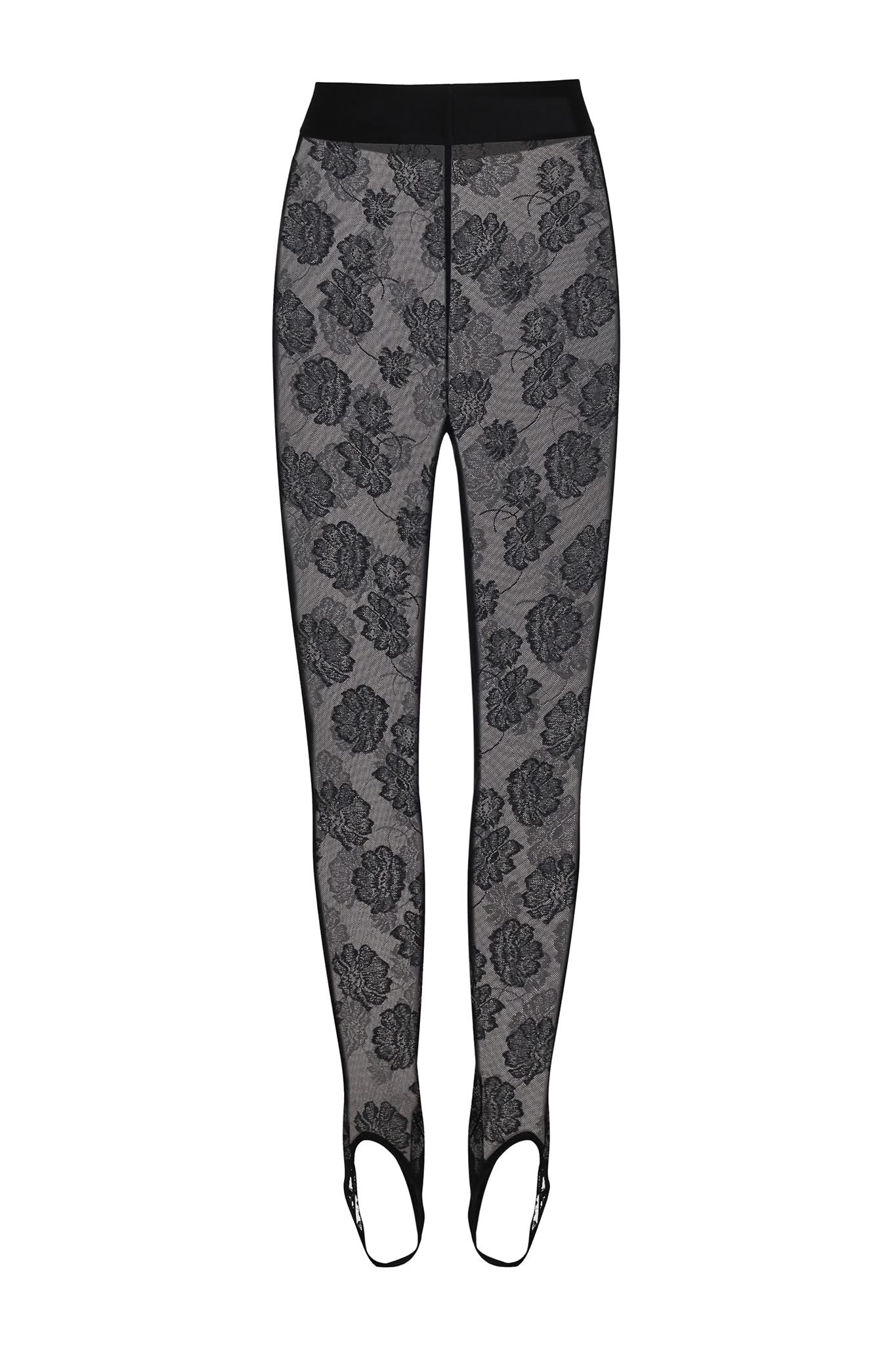 AFFAIR LACE LEGGINGS - Black