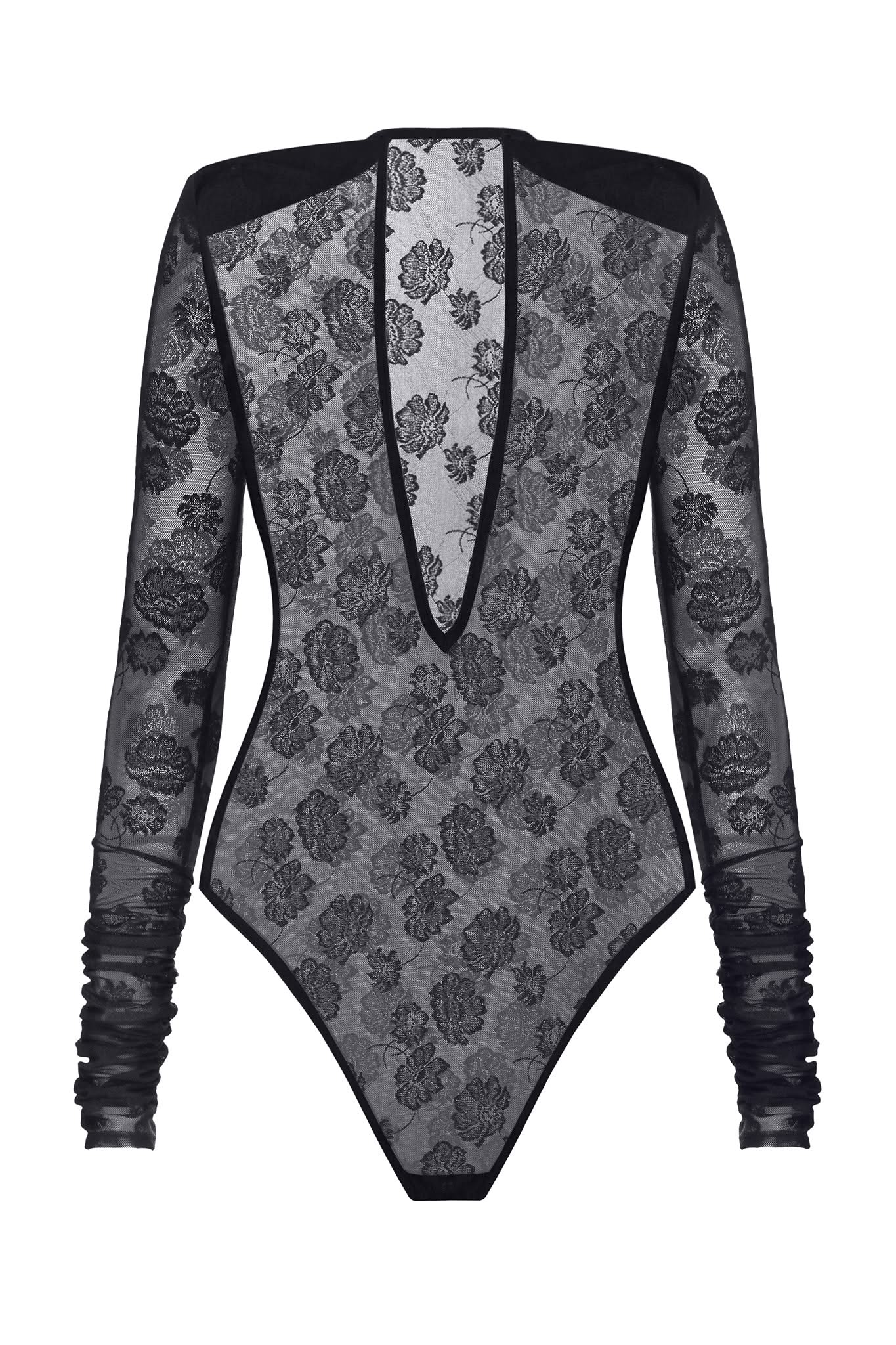 AFFAIR LACE BODYSUIT - Black