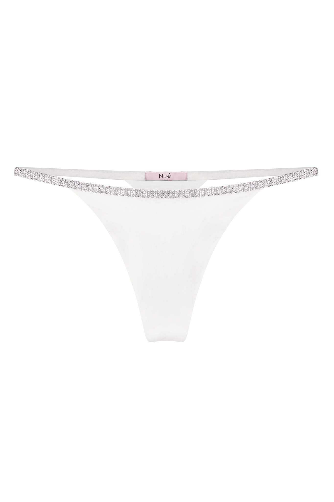 ROSIE SILK THONG - Ivory