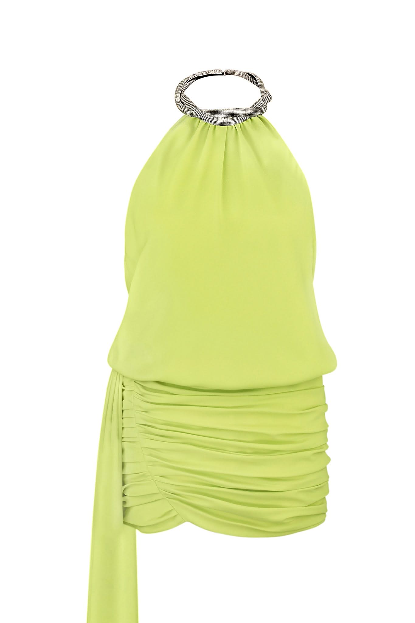 IRIS DRESS - Lime Green