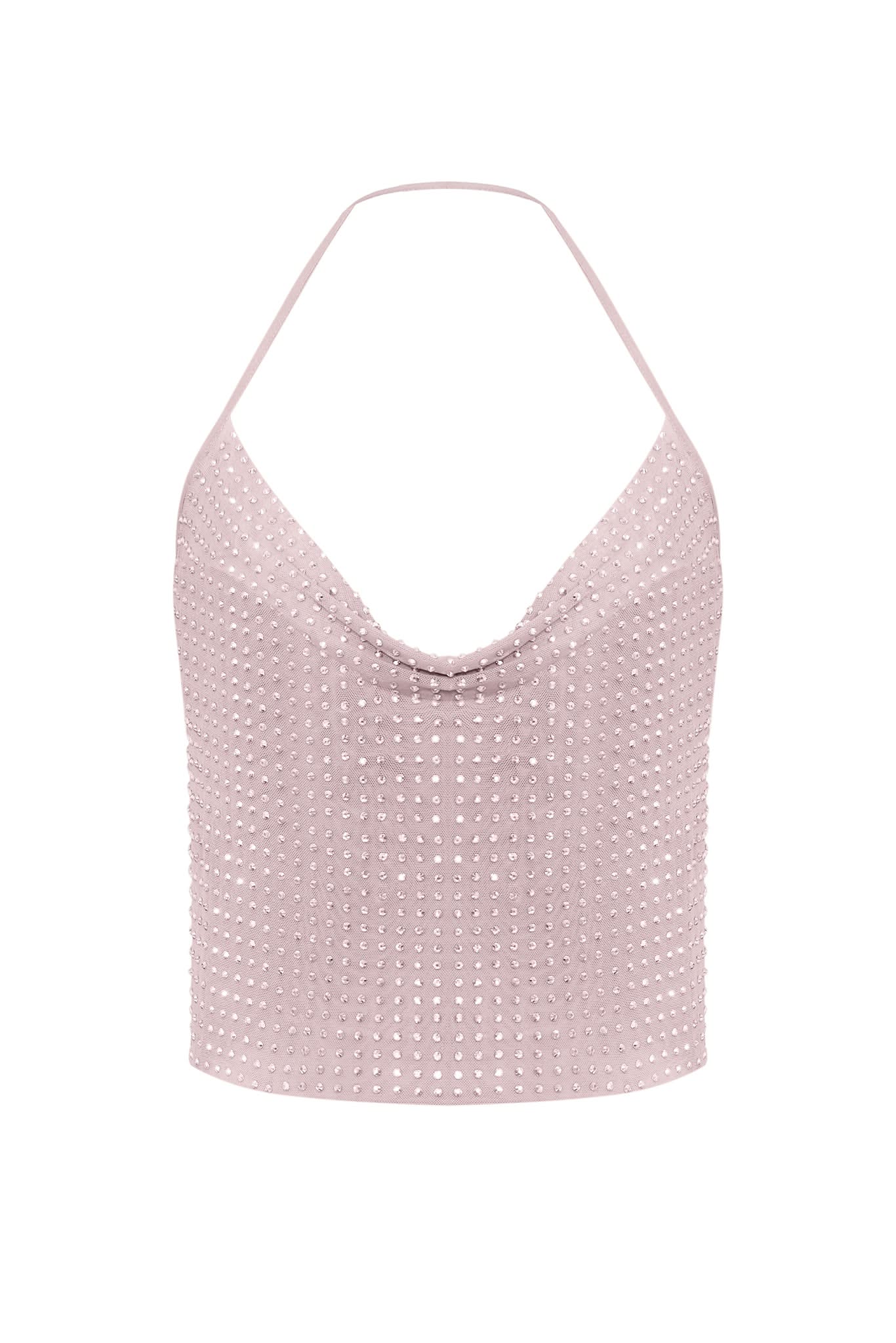 CRYSTAL TOP - Nude