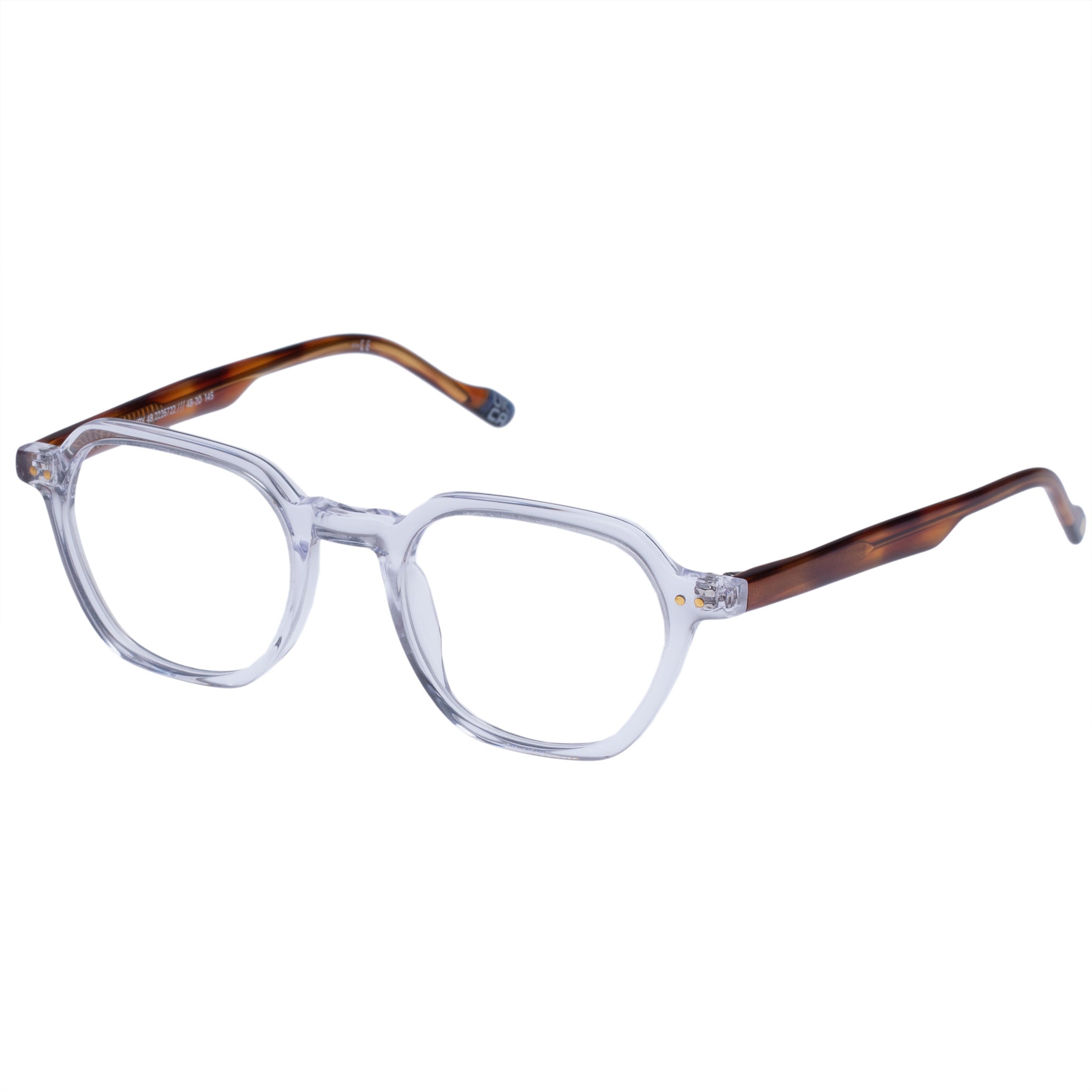 MERCURY 48 | CRYSTAL CLEAR / VINTAGE TORT | TRANSPARENT | OPTICAL FRAME