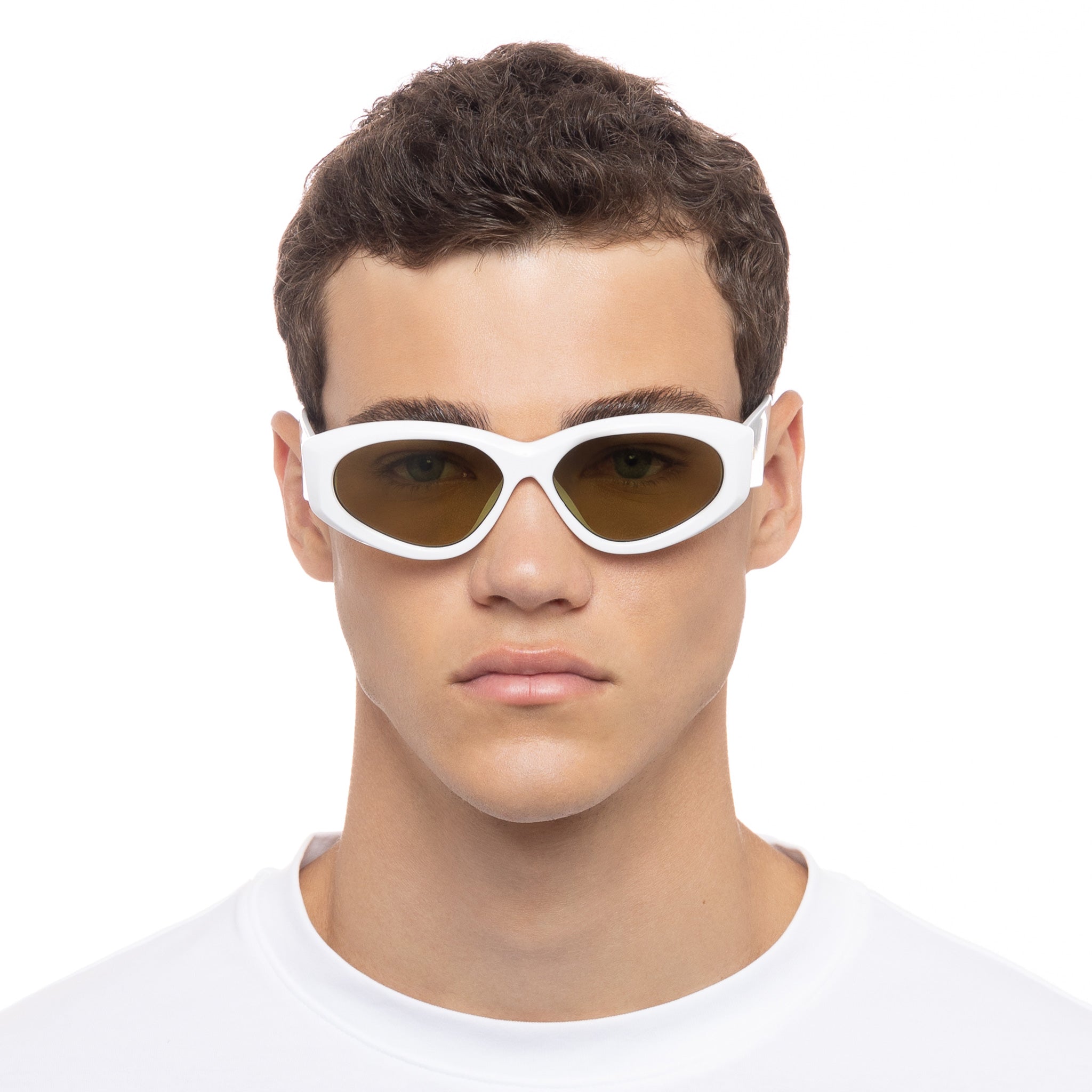 UNDER WRAPS EDT | WHITE | OLIVE MONO | SUNGLASSES