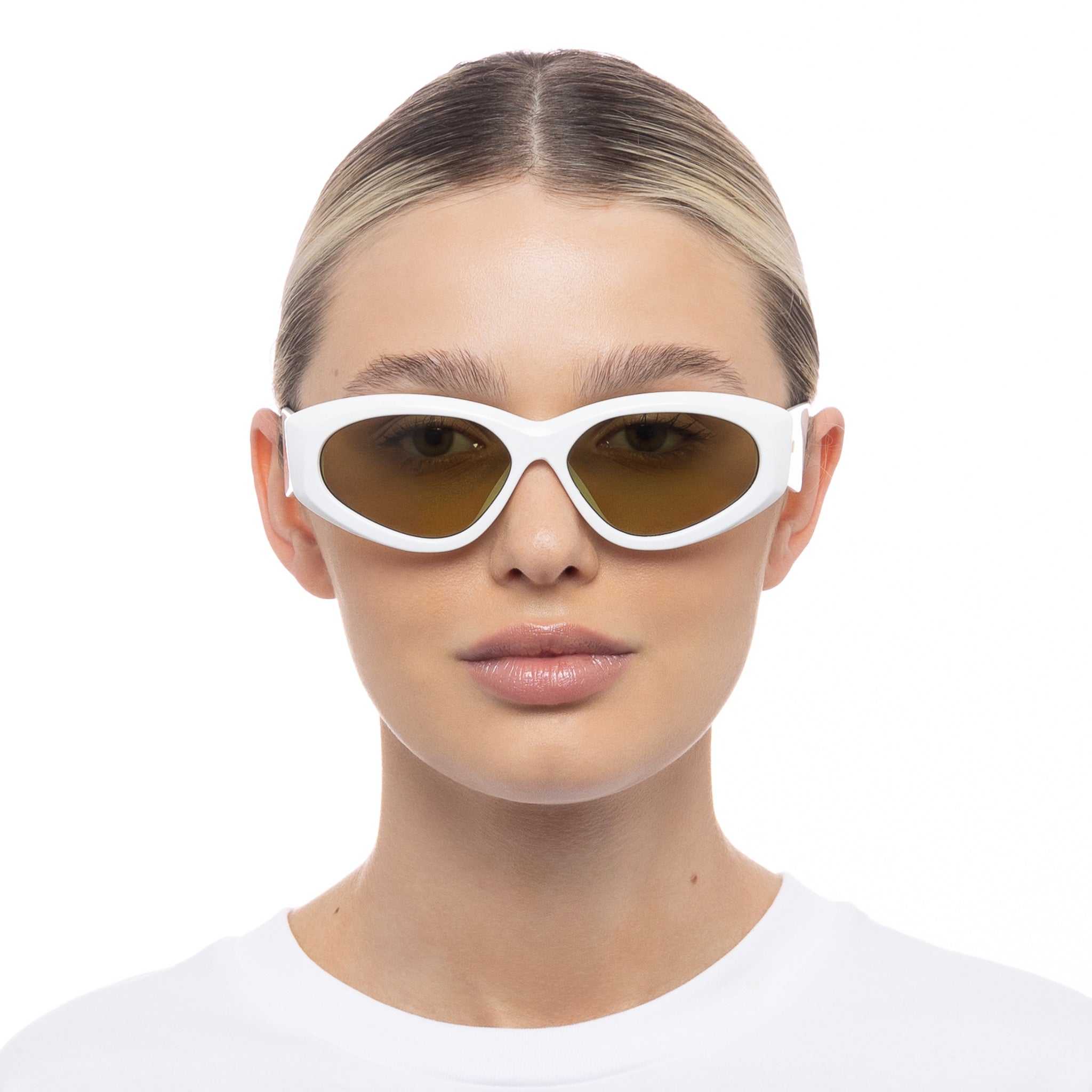 UNDER WRAPS EDT | WHITE | OLIVE MONO | SUNGLASSES