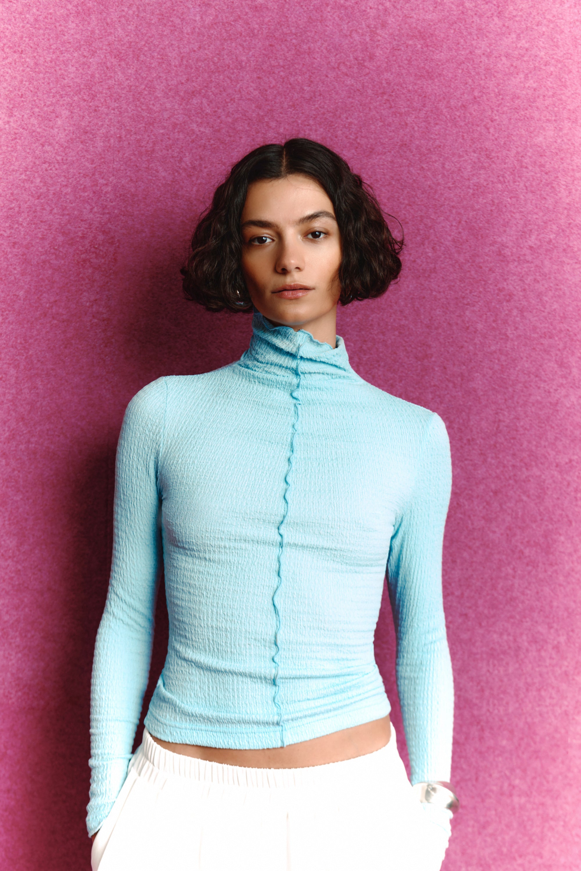 BENITO POPCORN KNIT TOP