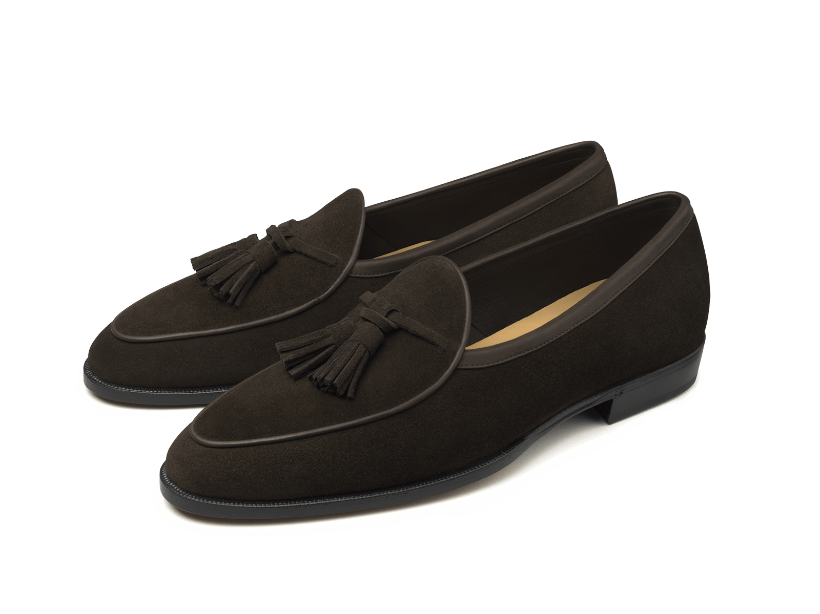 Grand Seine Tassel Loafers in Dark Brown Noble Suede