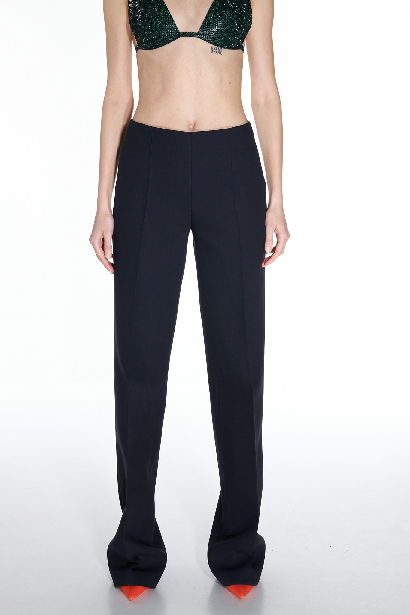 TUBE TROUSERS - Black