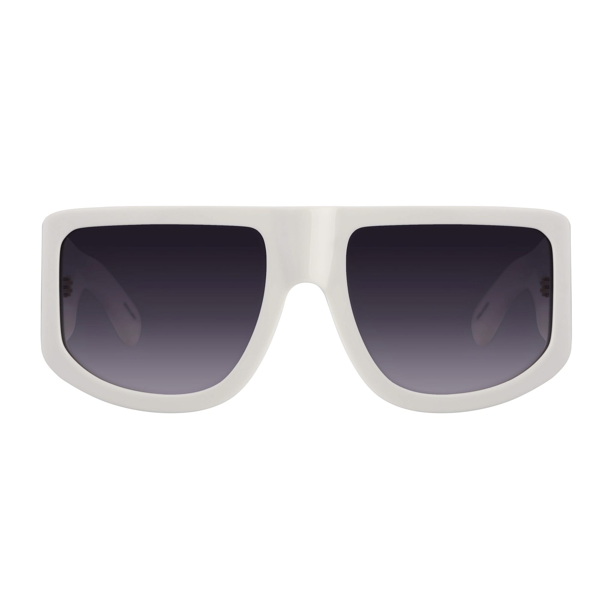 IT GIRL SUNGLASSES IN WHITE WITH CRYSTALS