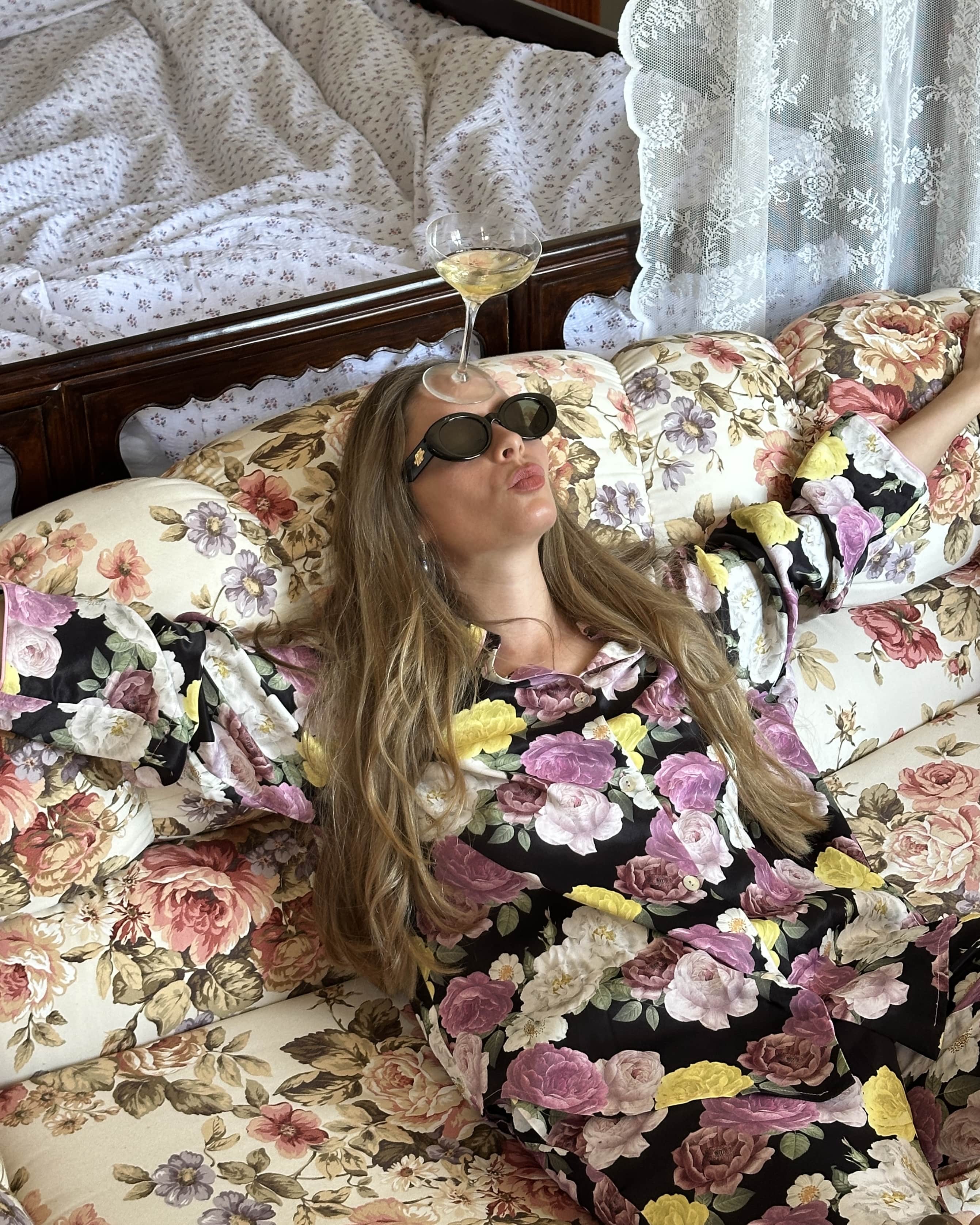 Pastelle Oversized Shirt in Bloom